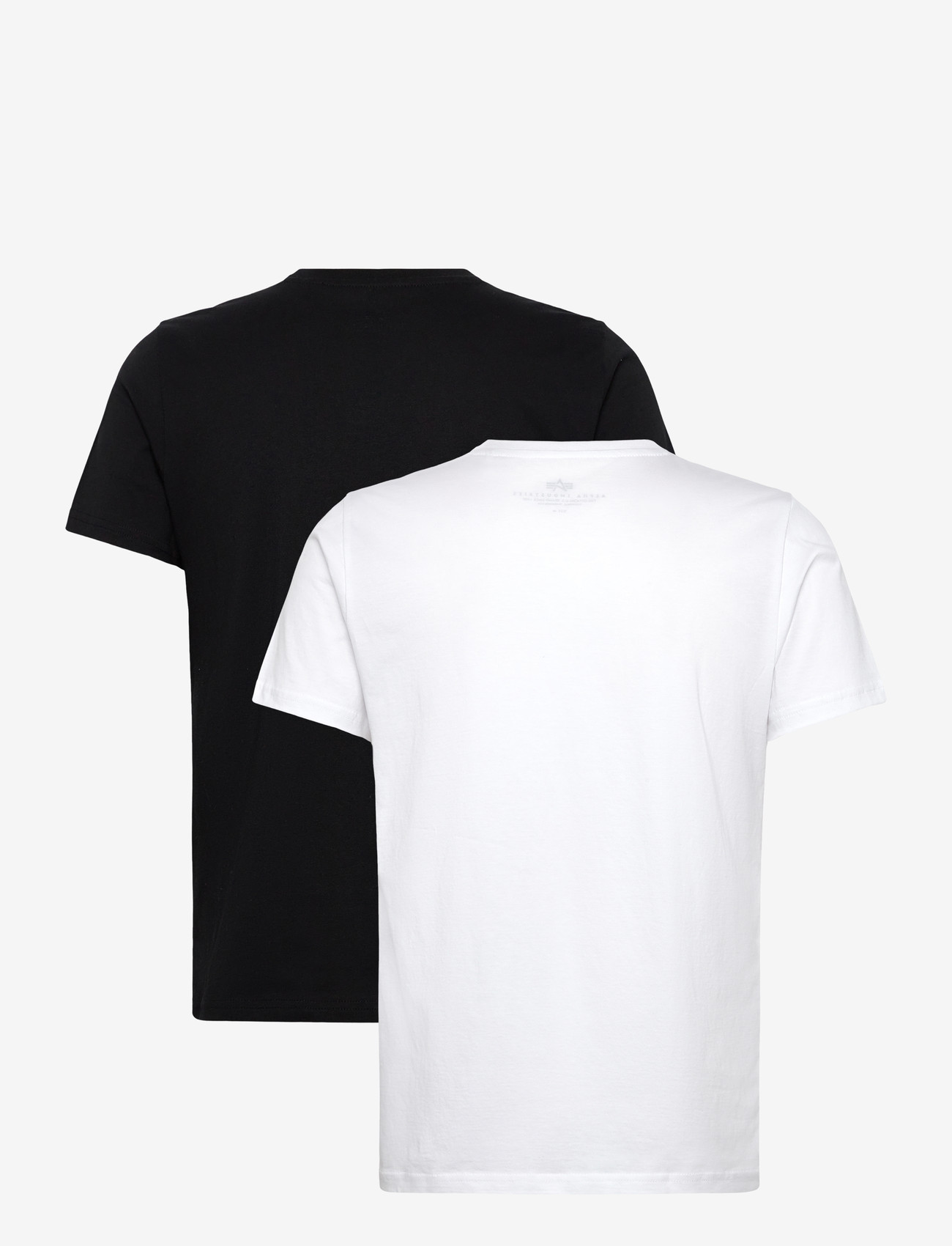 Alpha Industries - Basic T-Shirt SL 2 Pack - t-shirts - black/white - 1