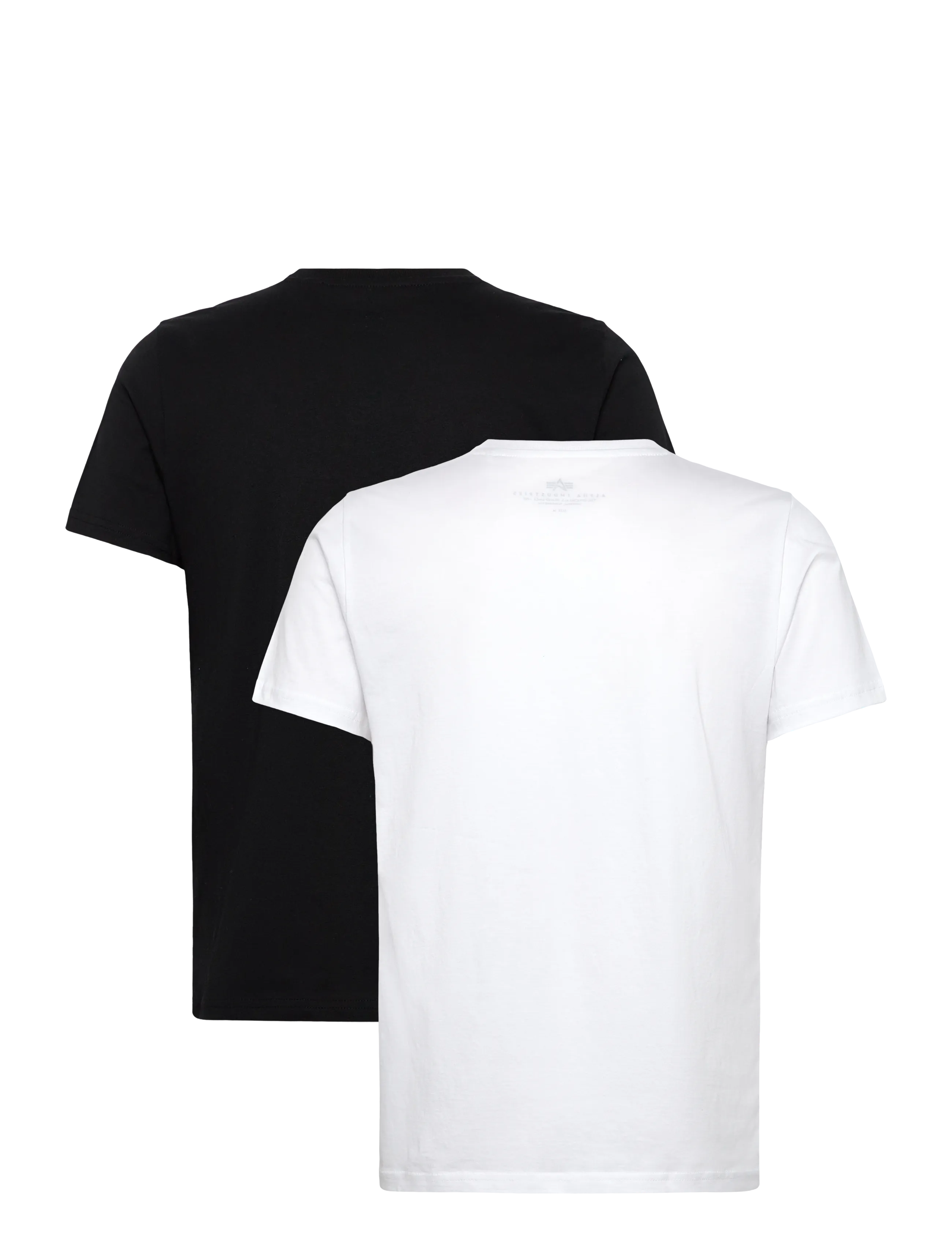 Alpha Industries - Basic T-Shirt SL 2 Pack - short-sleeved t-shirts - black/white - 4