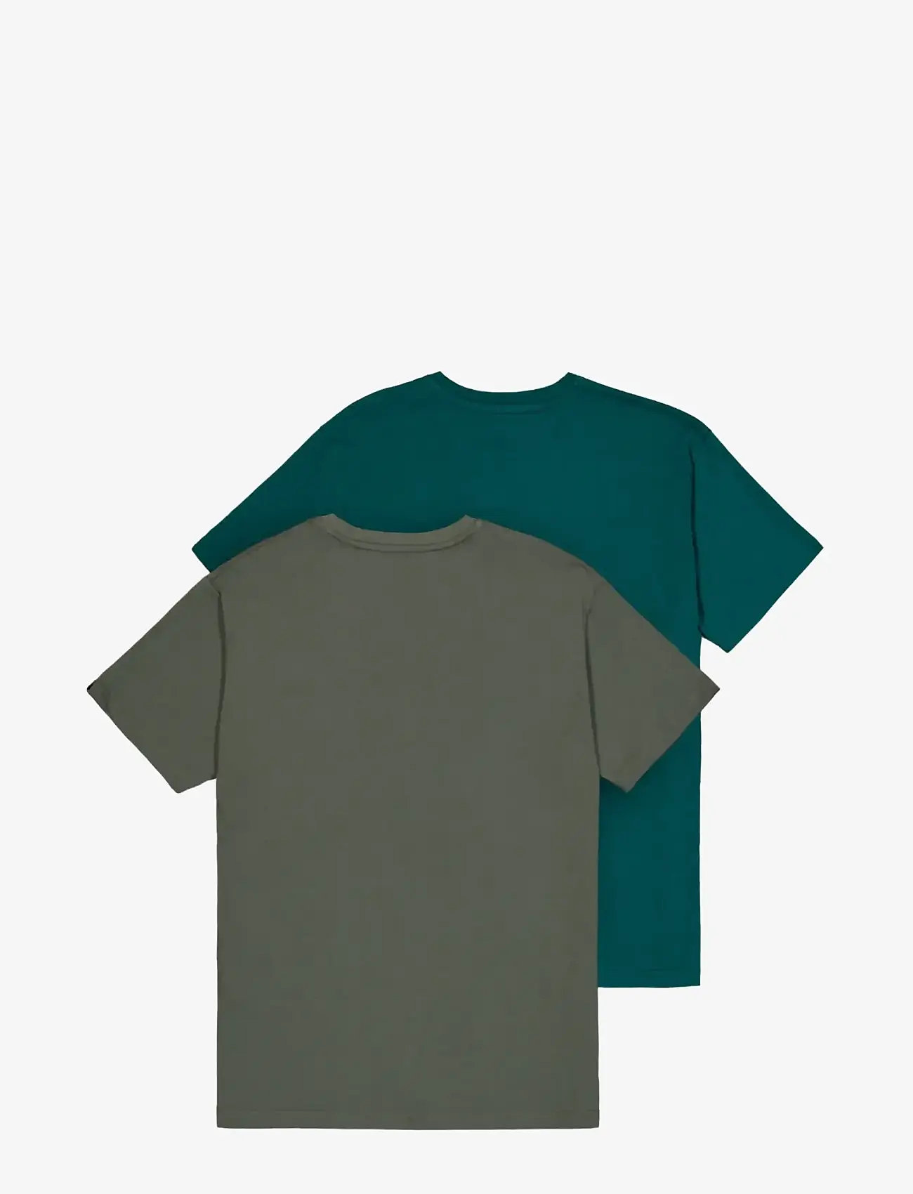Alpha Industries - Basic T-Shirt SL 2 Pack - kurzärmelig - dark olive/force green - 2