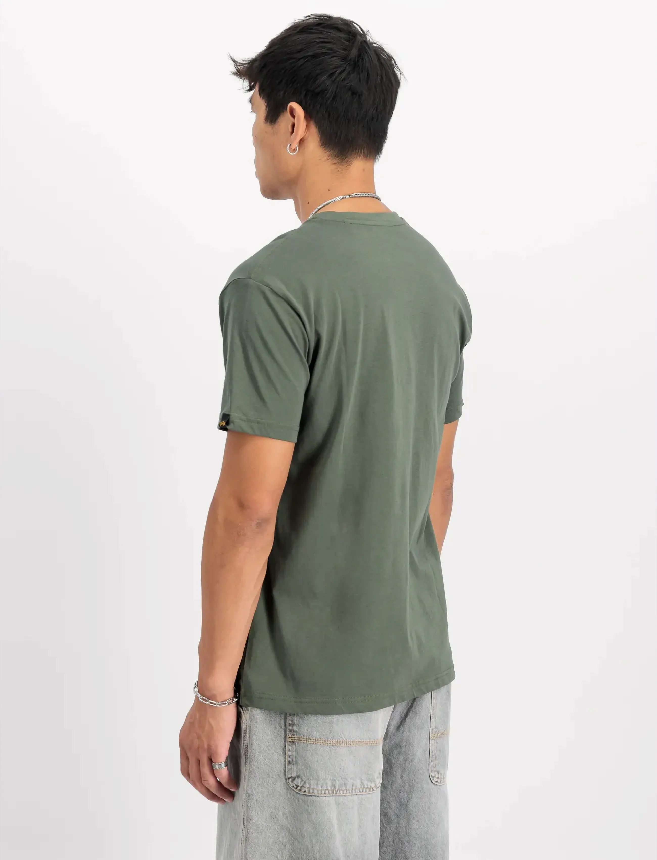 Alpha Industries - Basic T-Shirt SL 2 Pack - t-krekli ar īsām piedurknēm - dark olive/force green - 3