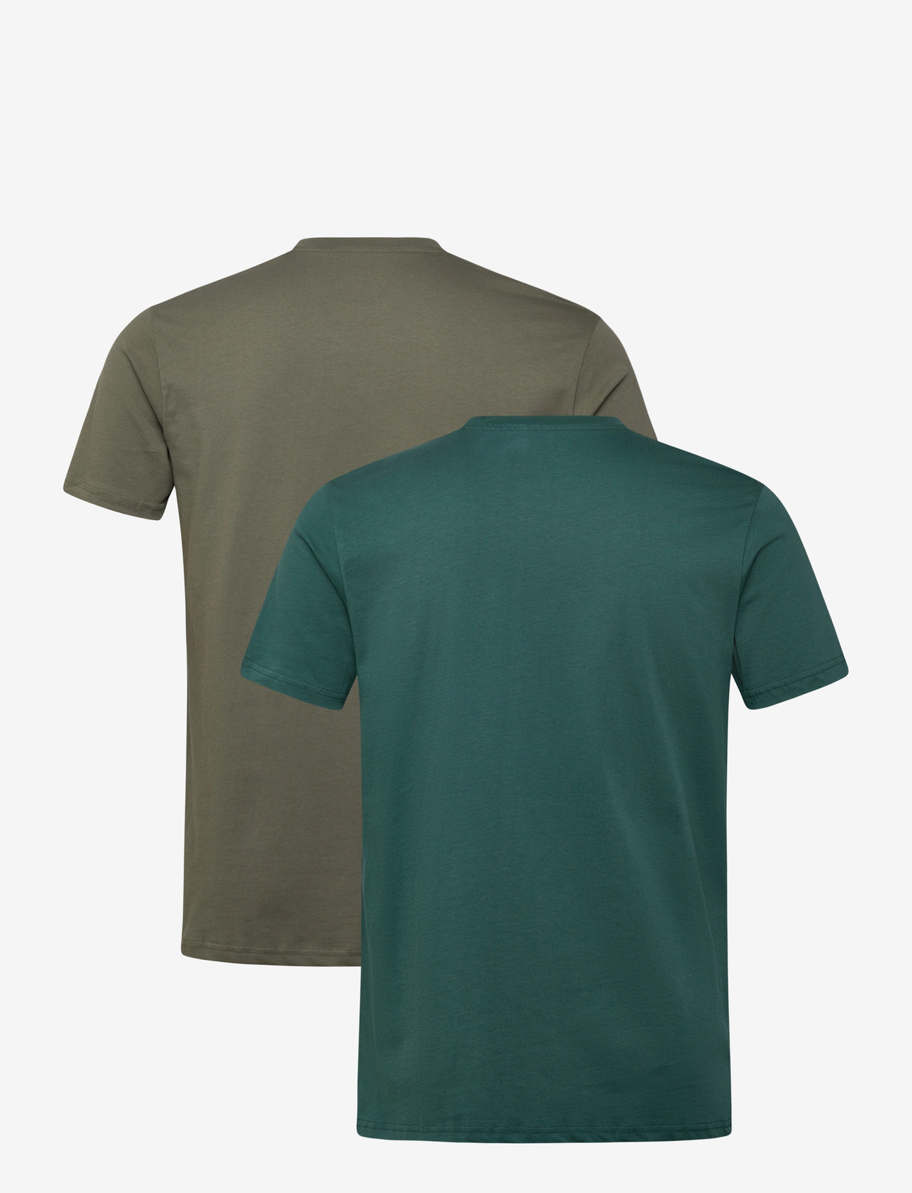 Alpha Industries - Basic T-Shirt SL 2 Pack - kortärmade t-shirts - dark olive/force green - 1