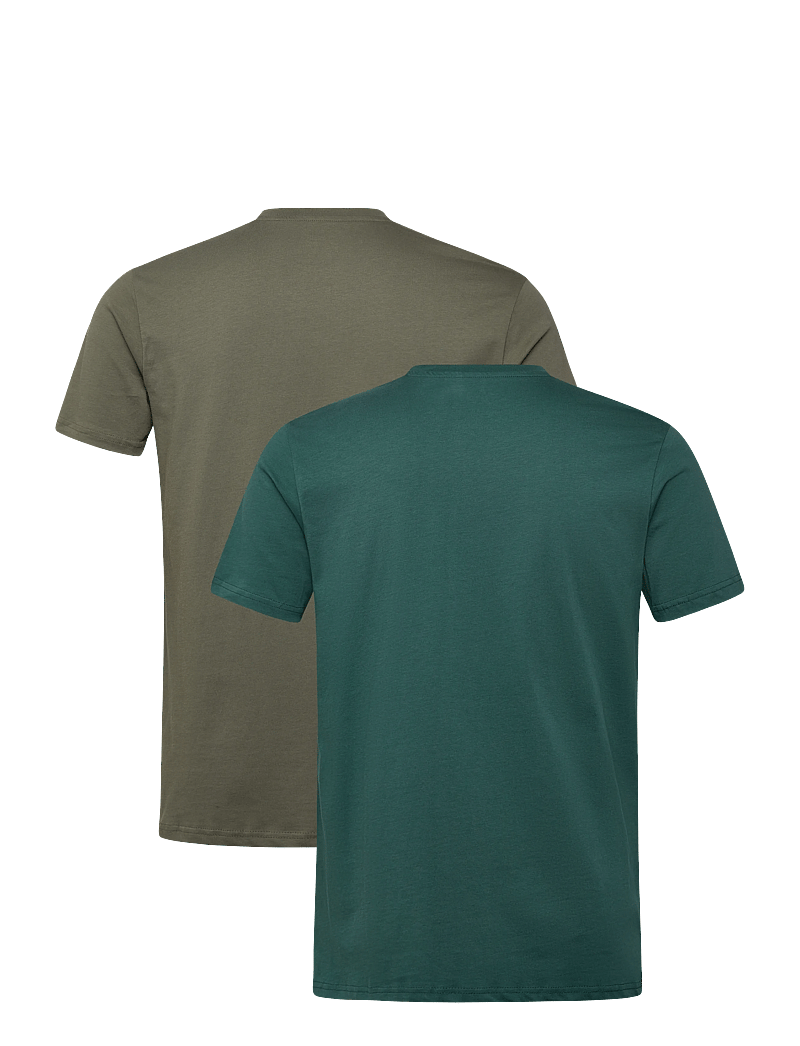 Alpha Industries - Basic T-Shirt SL 2 Pack - kurzärmelig - dark olive/force green - 4
