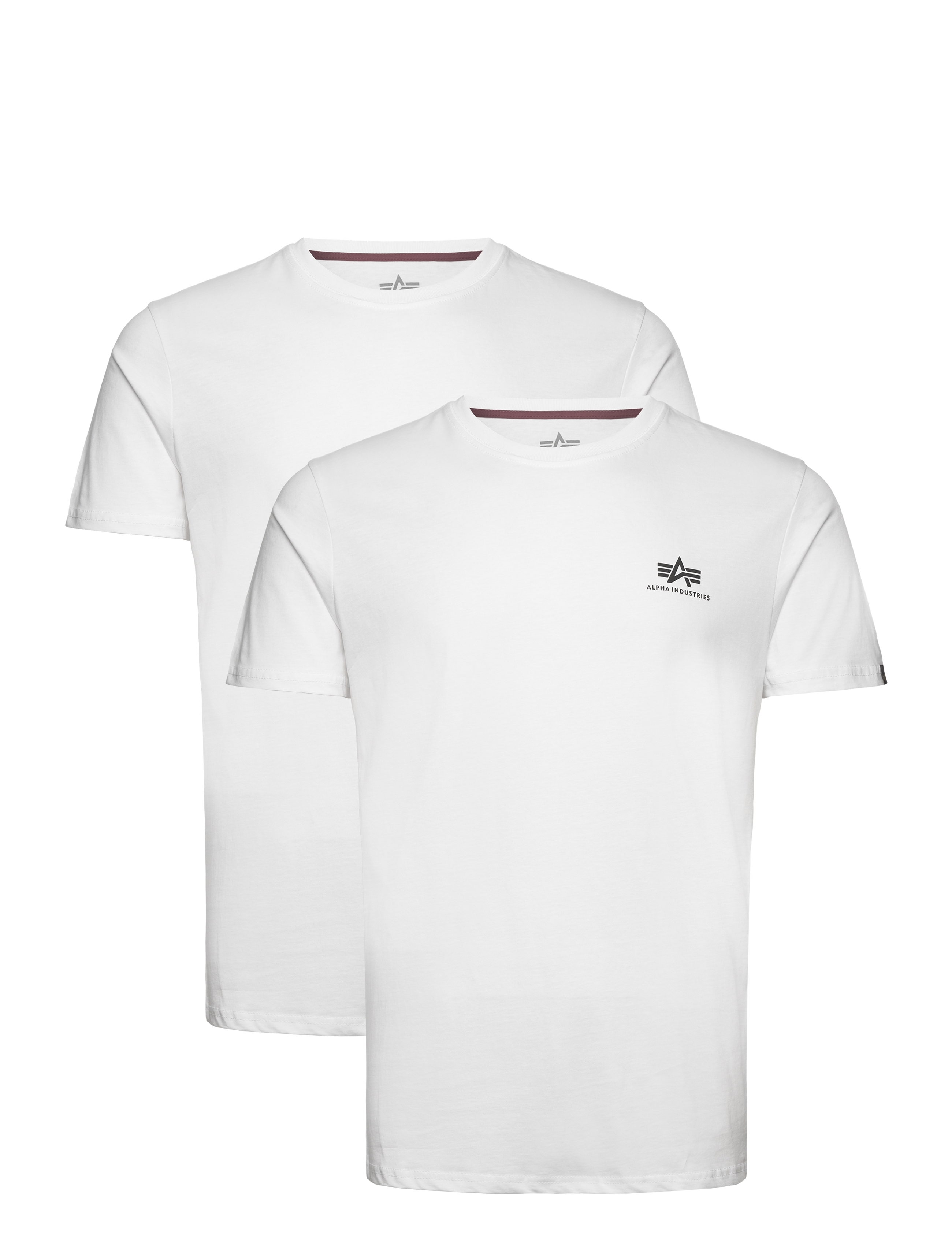 ALPHA INDUSTRIES Basic T-Shirt Sl 2 Pack Weiß - M - Herren