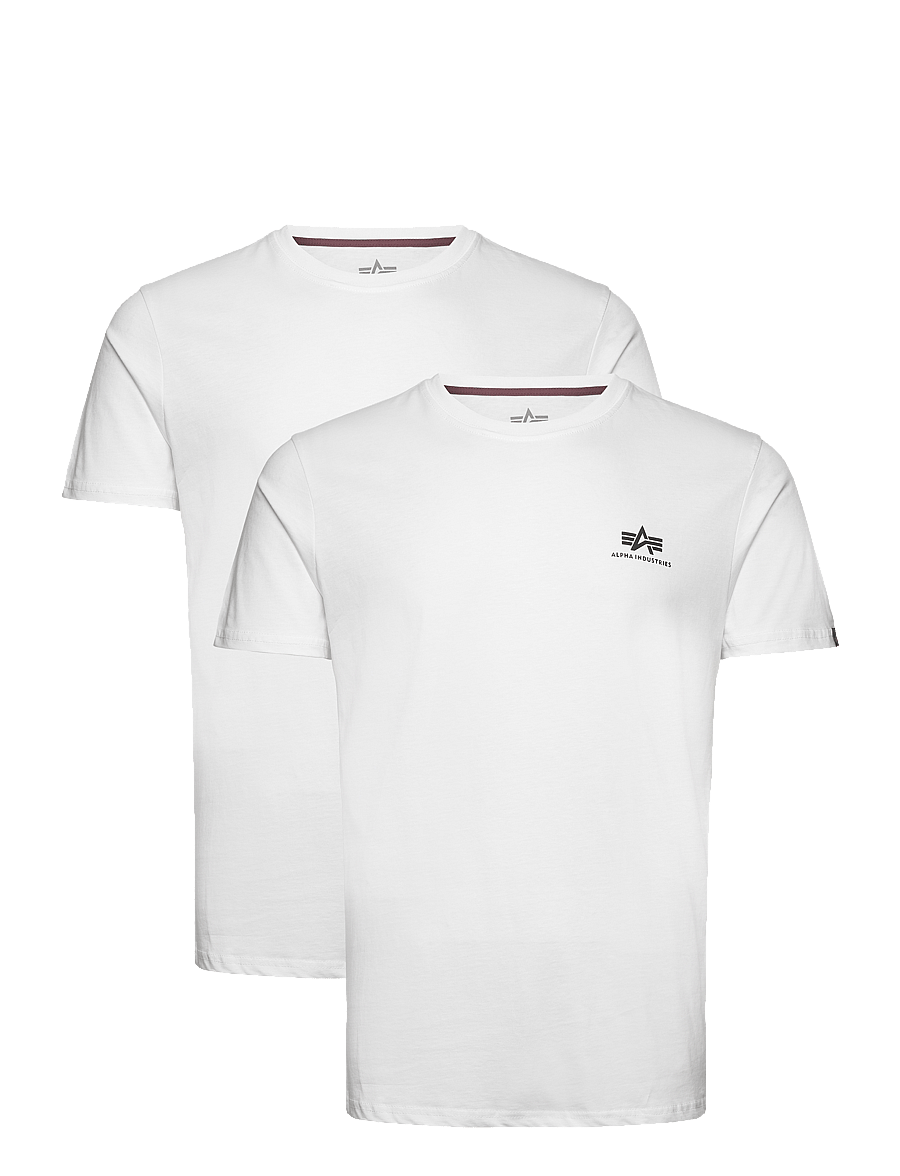 Alpha Industries - Basic T-Shirt SL 2 Pack - lühikeste varrukatega t-särgid - white - 1