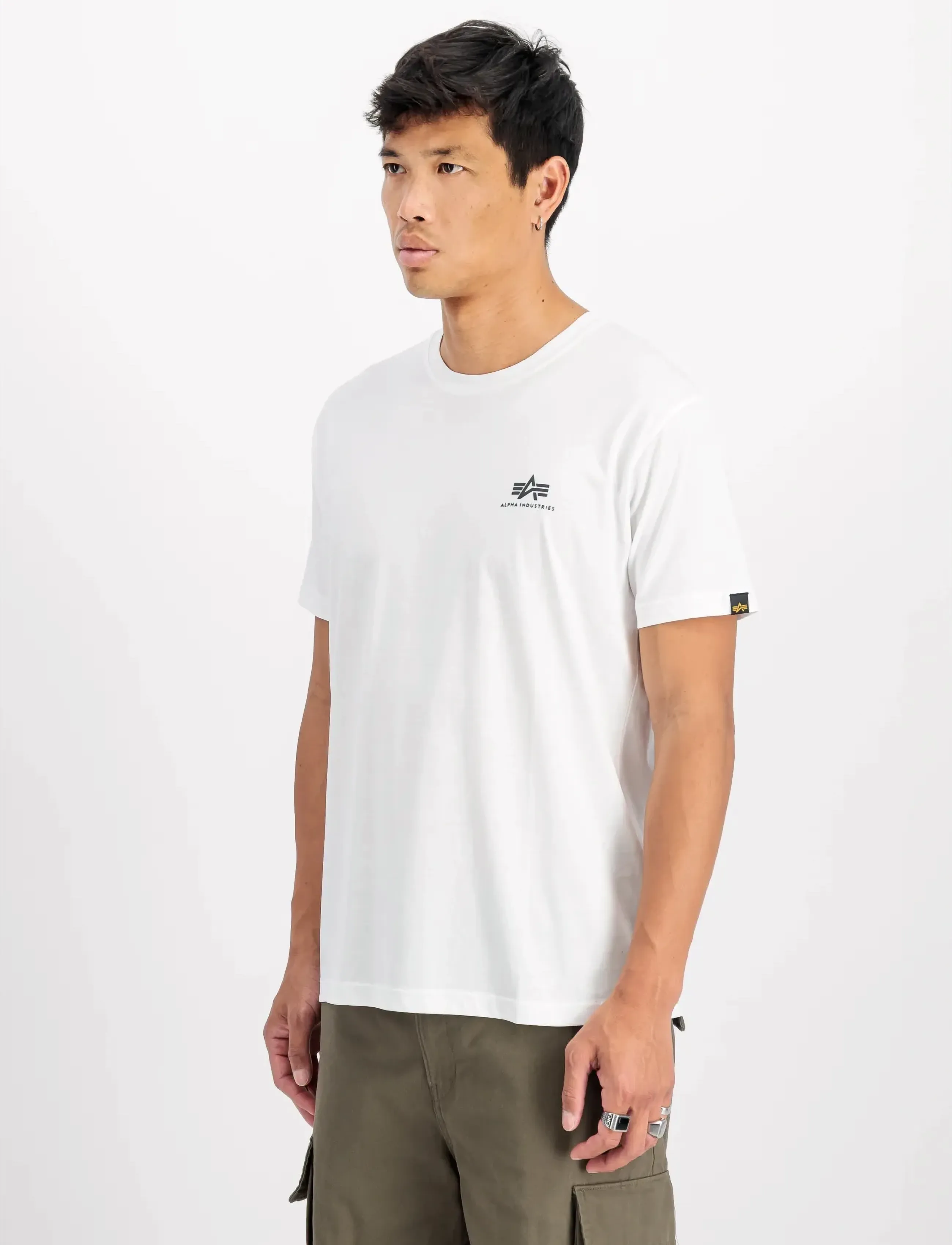 Alpha Industries Basic T-Shirt SL 2 Pack - Alpha Industries - WHITE / white