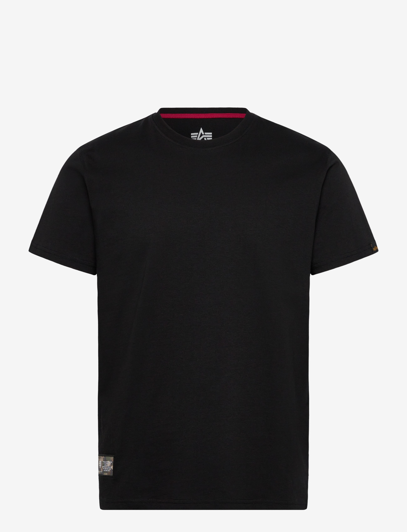 Alpha Industries - Camo Label Backprint T-Shirt - t-shirts - black - 0