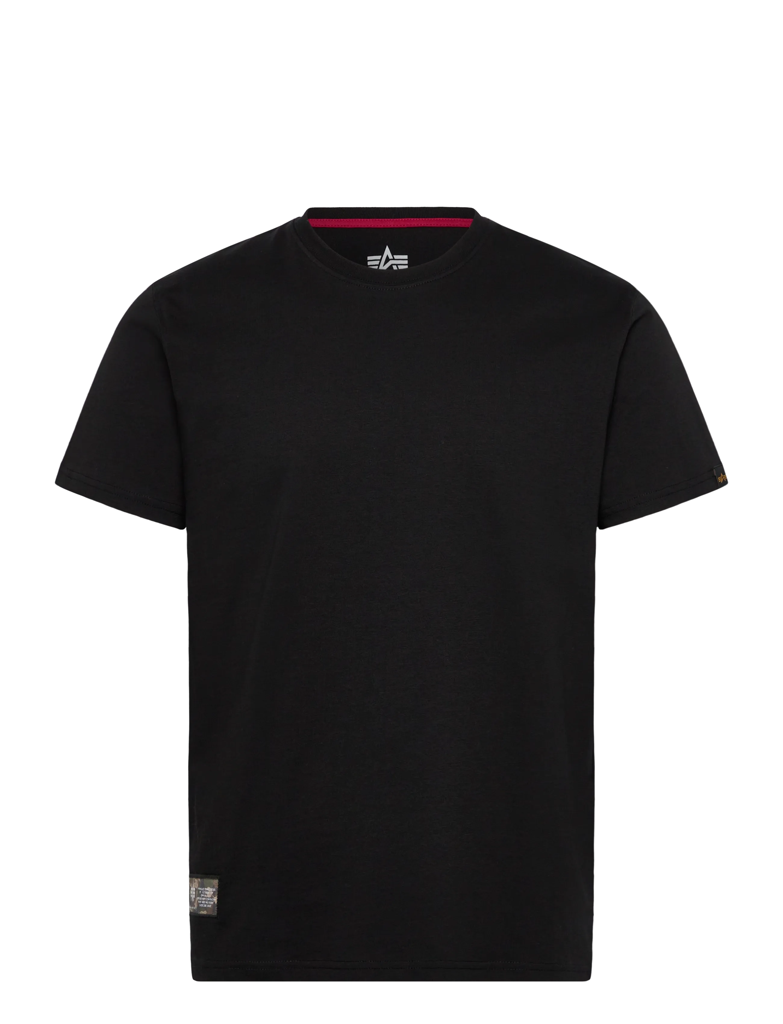 Alpha Industries Camo Label Backprint T-Shirt - Kortærmede T-shirts - BLACK / black