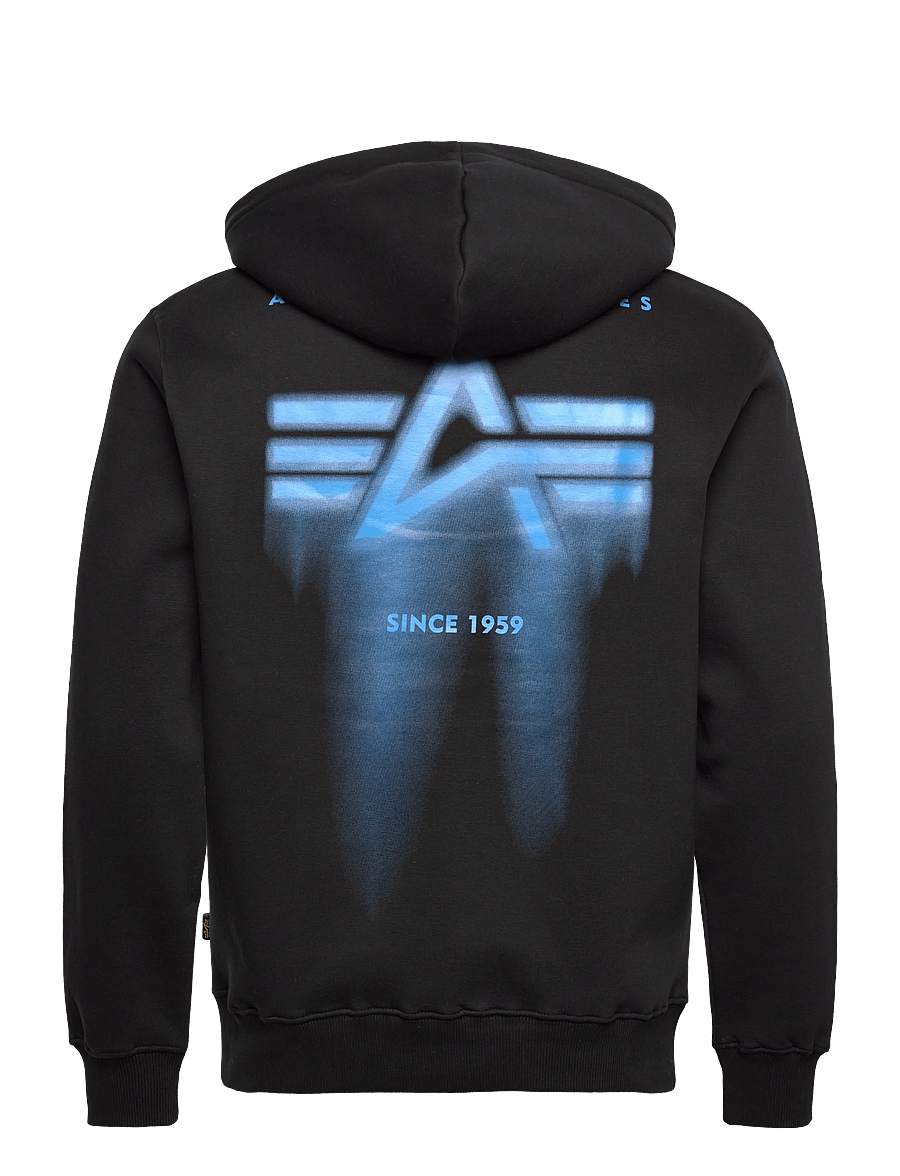 Alpha Industries - Spray Print Hoodie - kapuzenpullover - black - 2