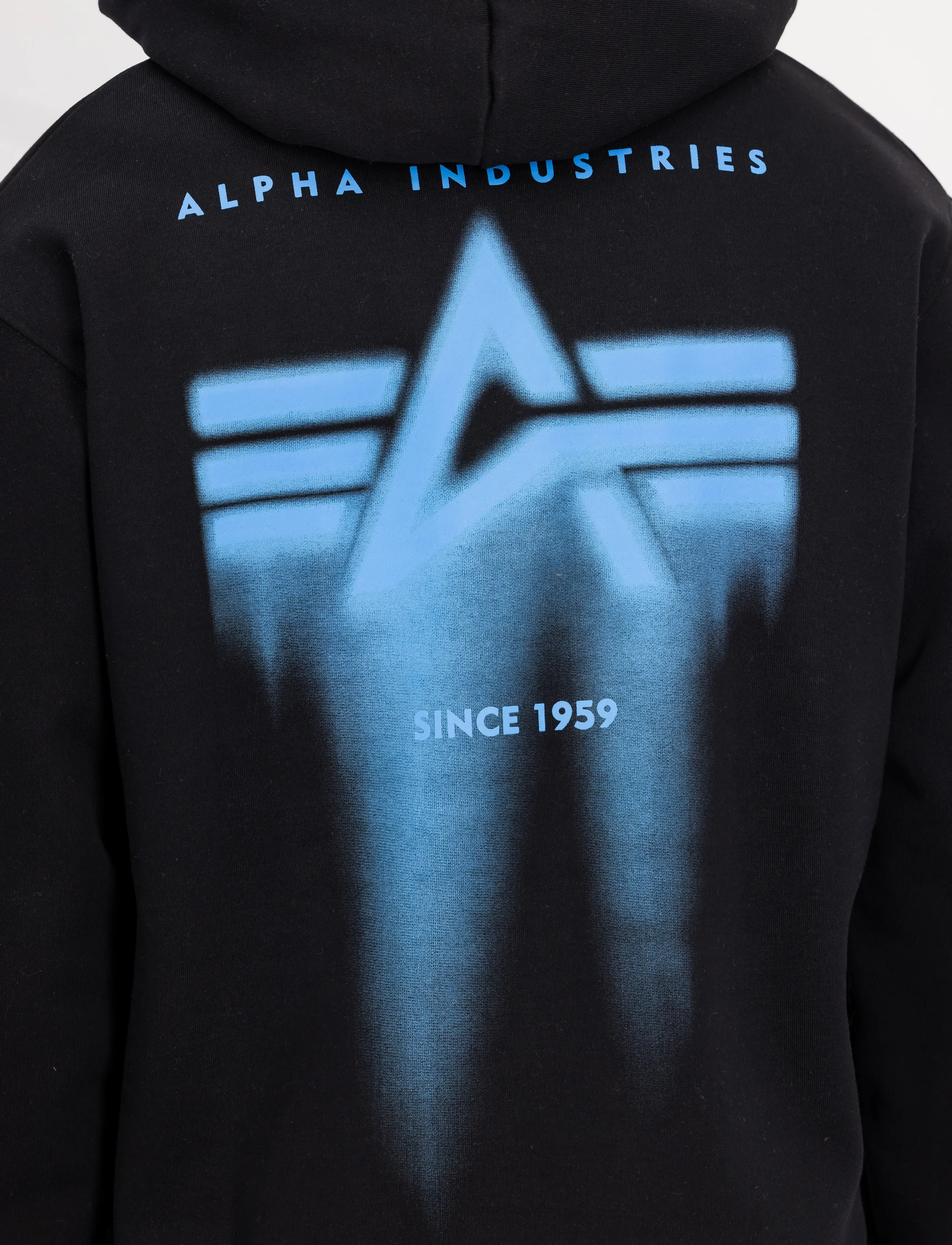 Alpha Industries - Spray Print Hoodie - hoodies - black - 4