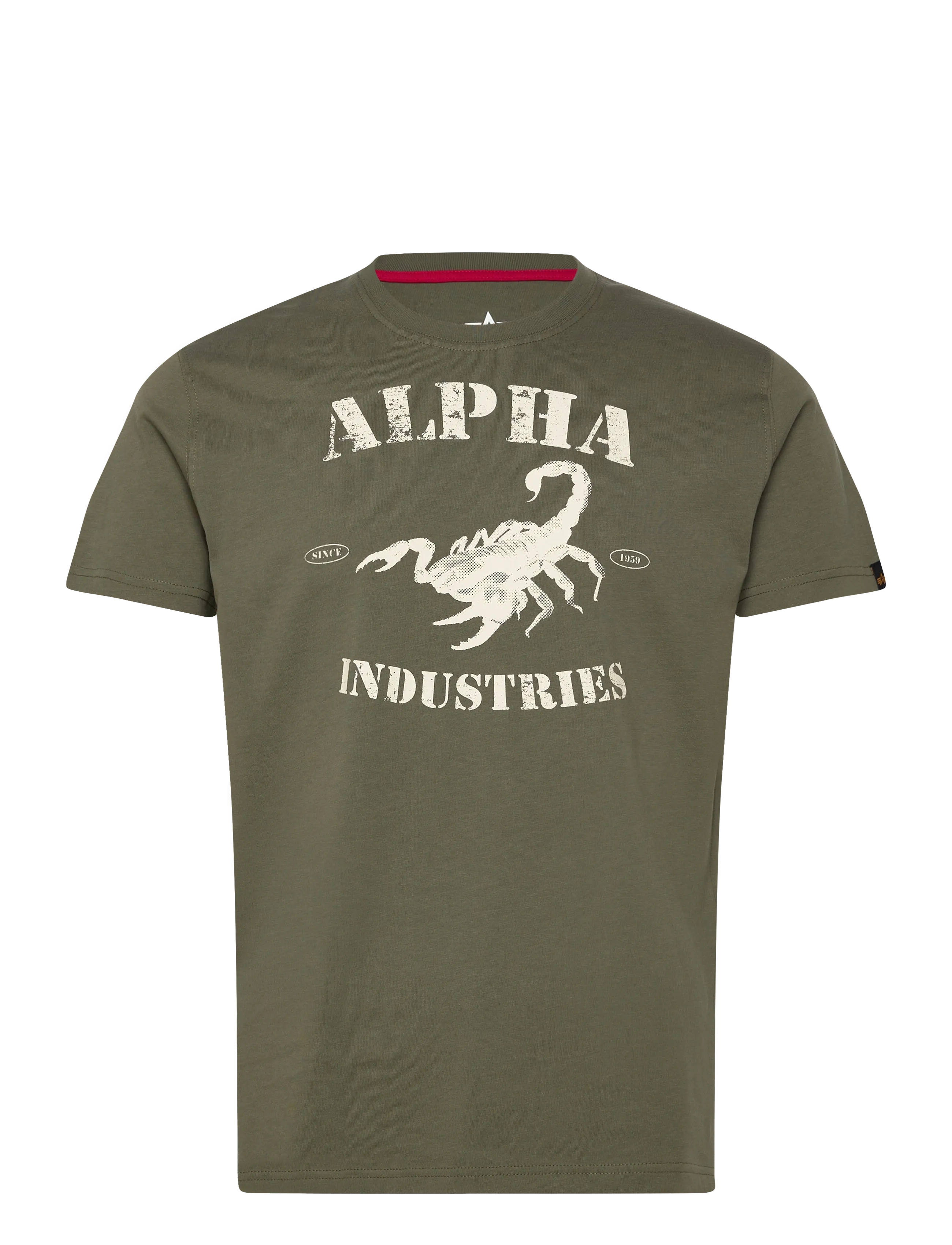 Alpha Industries Scorpion T-Shirt - Alpha Industries - DARK OLIVE / khaki/green