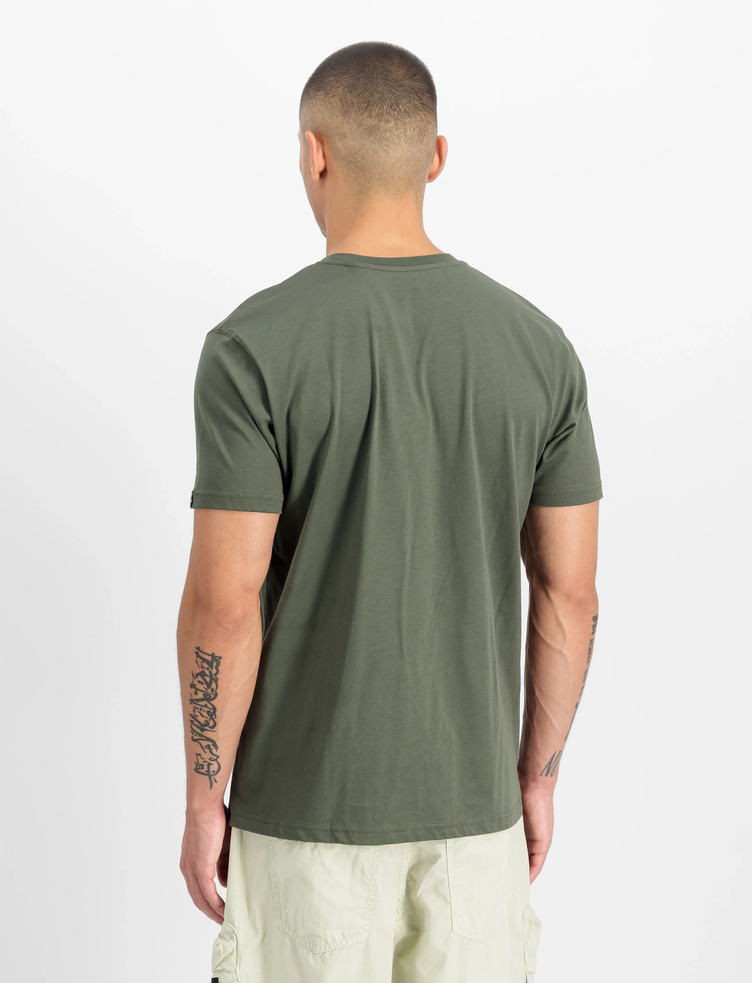Alpha Industries - Scorpion T-Shirt - kortärmade t-shirts - dark olive - 3