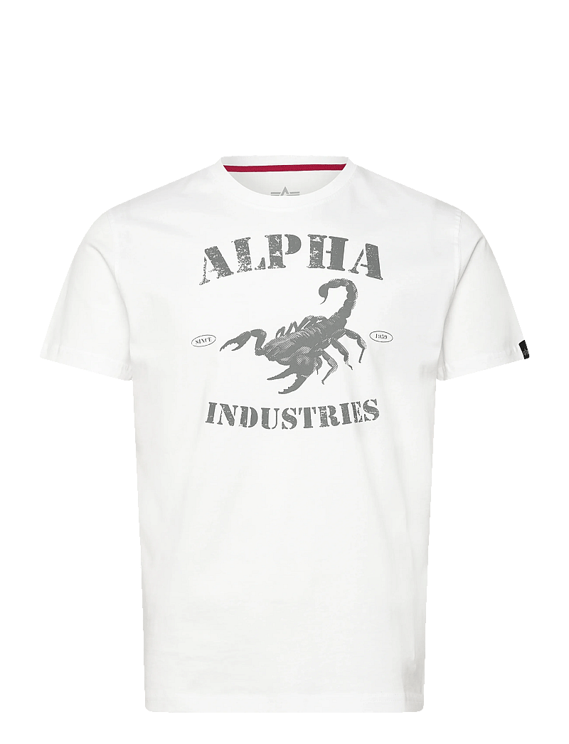 Alpha Industries - Scorpion T-Shirt - t-shirts - white - 0