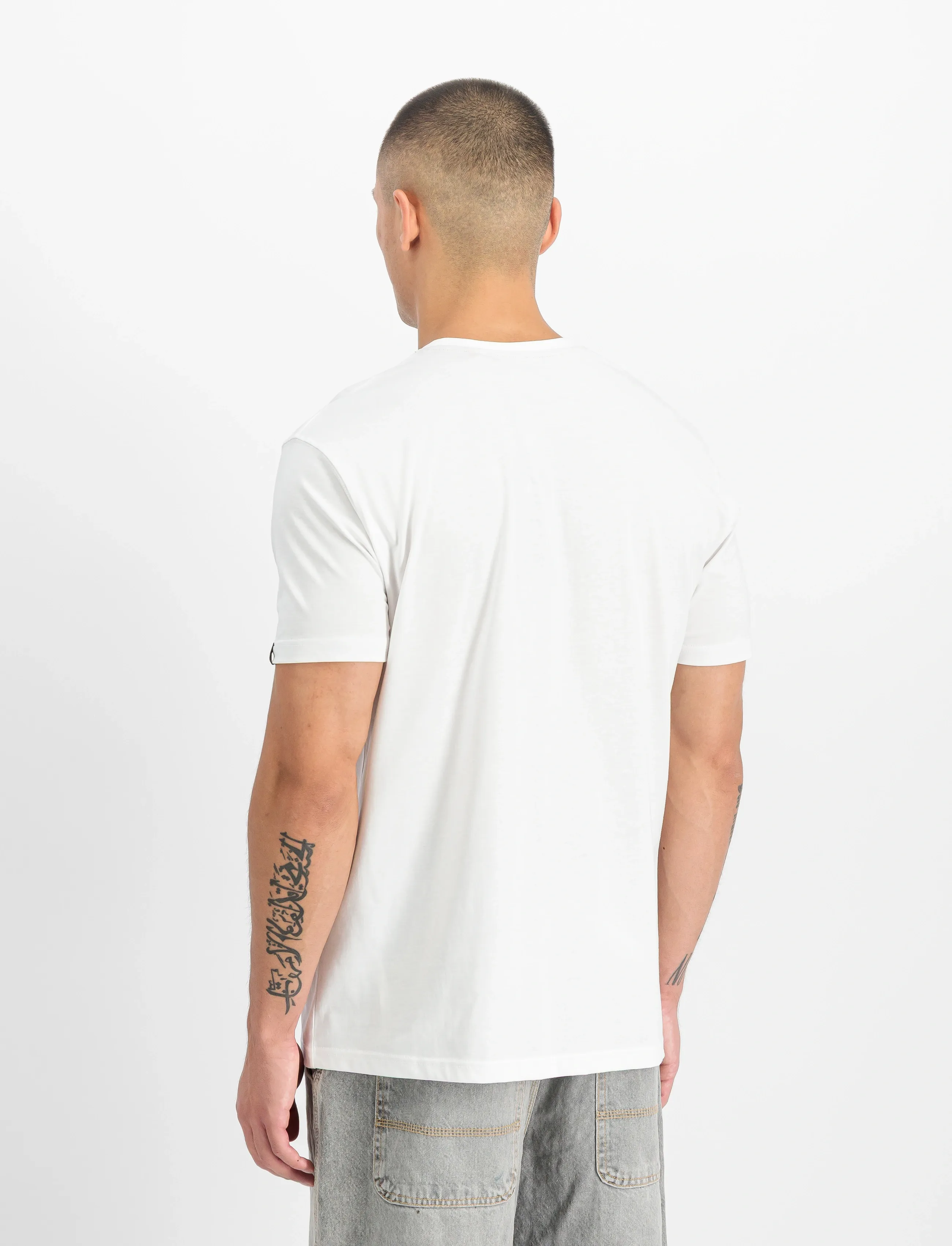 Alpha Industries - Scorpion T-Shirt - kortærmede t-shirts - white - 3