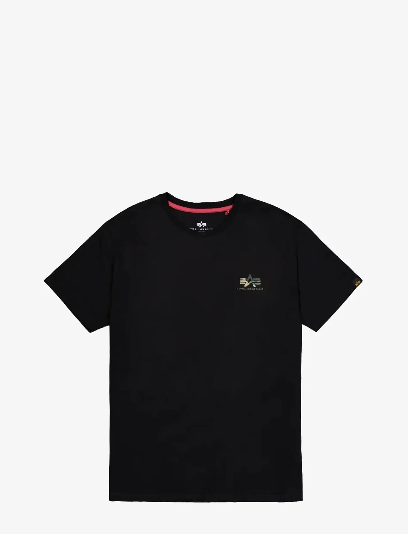 Alpha Industries - Camo Print T-Shirt - kortærmede t-shirts - black - 1