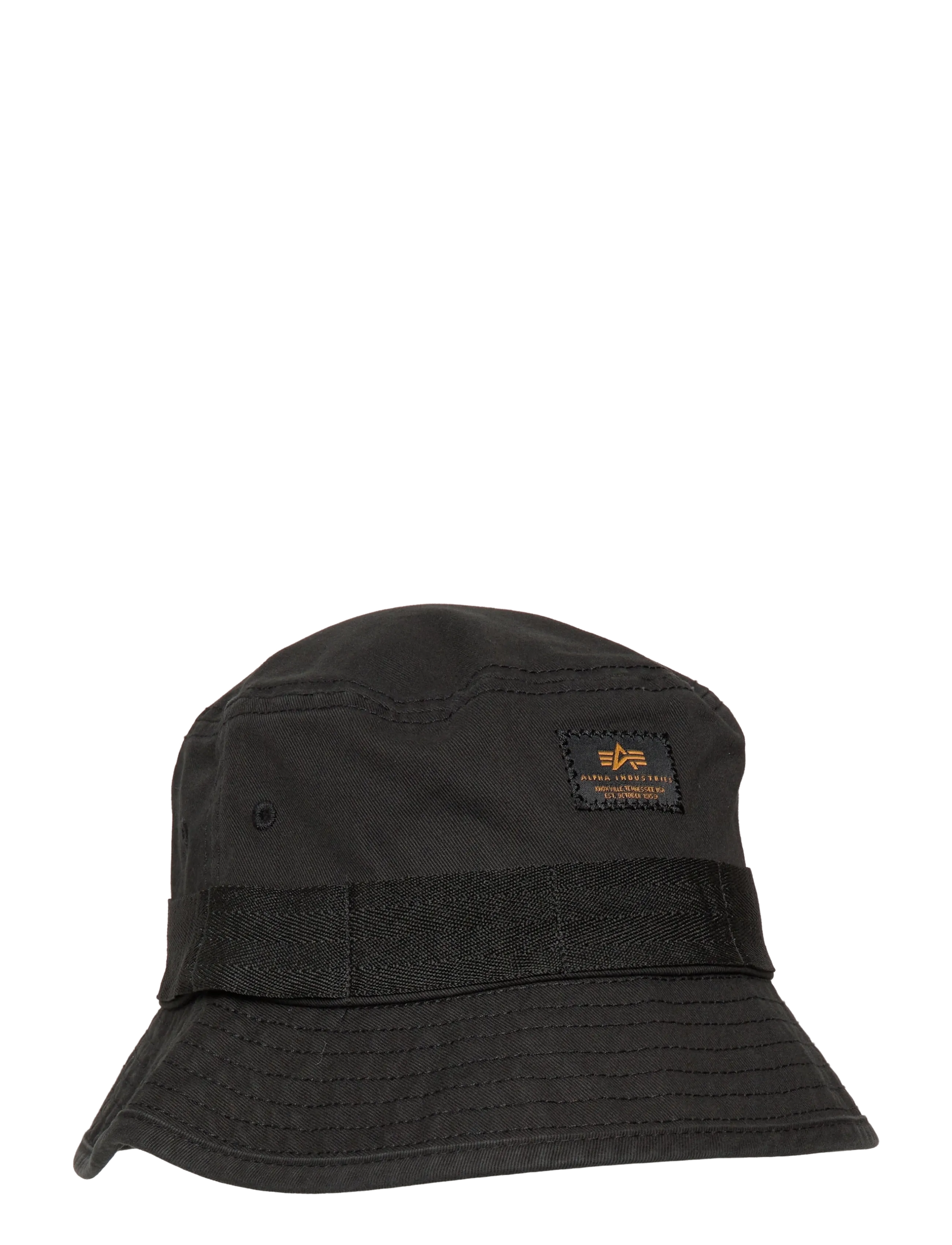 ALPHA INDUSTRIES Washed Out Bucket Hat Schwarz - One Size - Herren