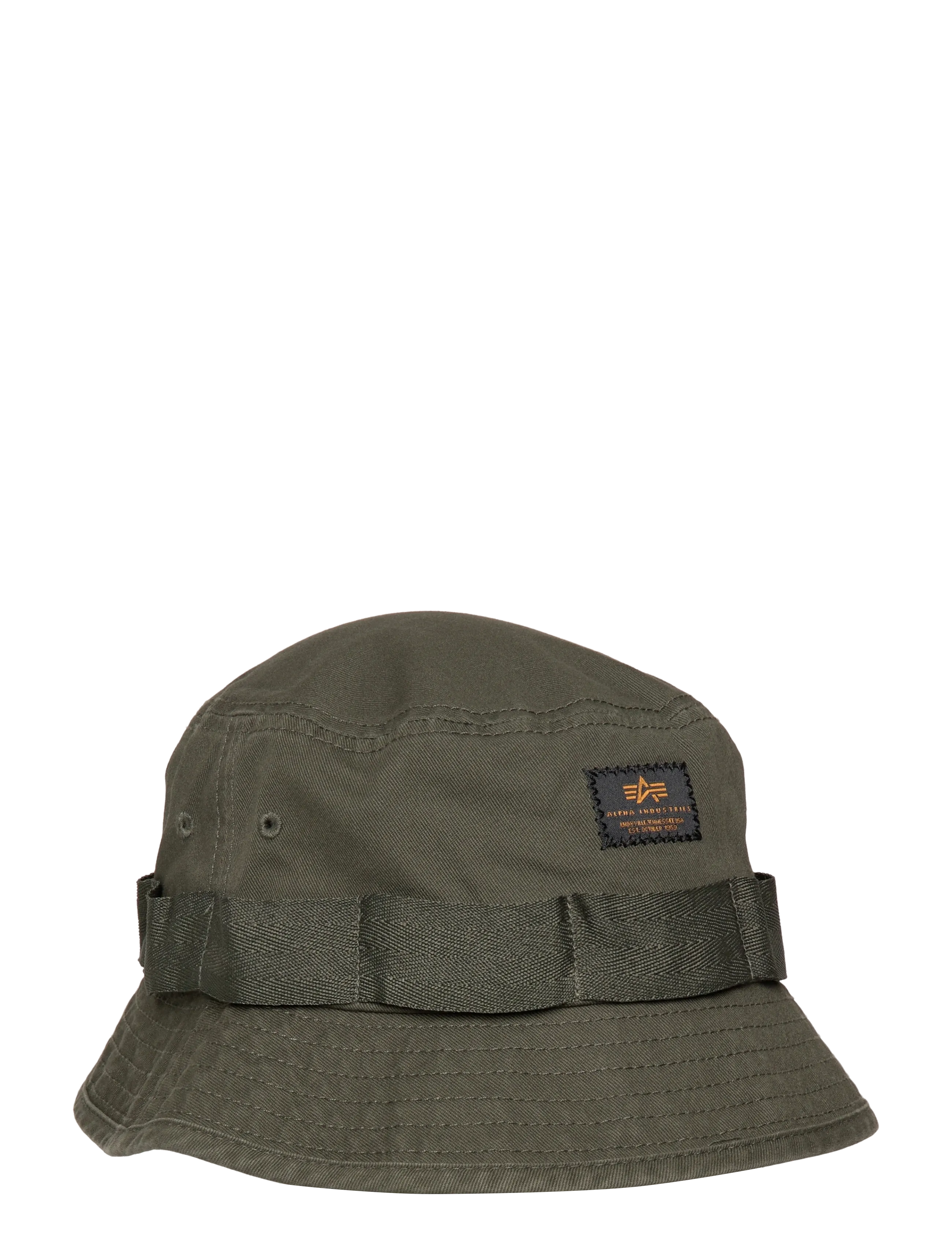 ALPHA INDUSTRIES Washed Out Bucket Hat Khaki - One Size - Herren