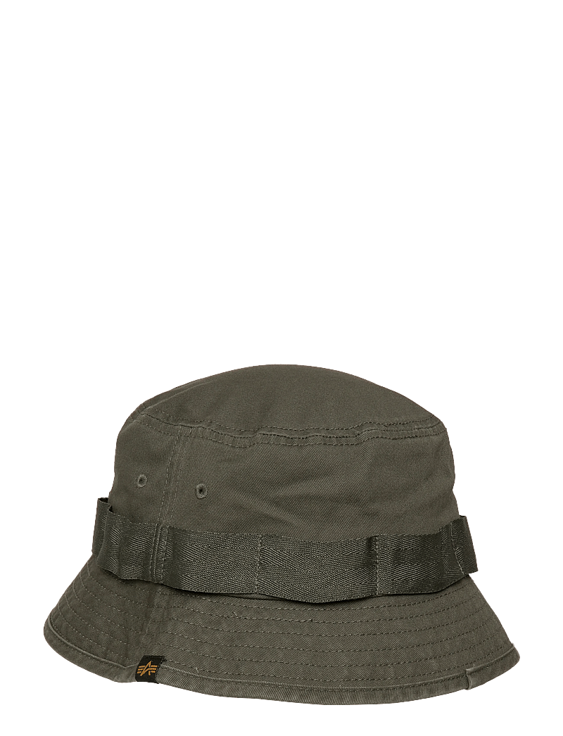 Alpha Industries - Washed Out Bucket Hat - bucket hats - dark olive - 2