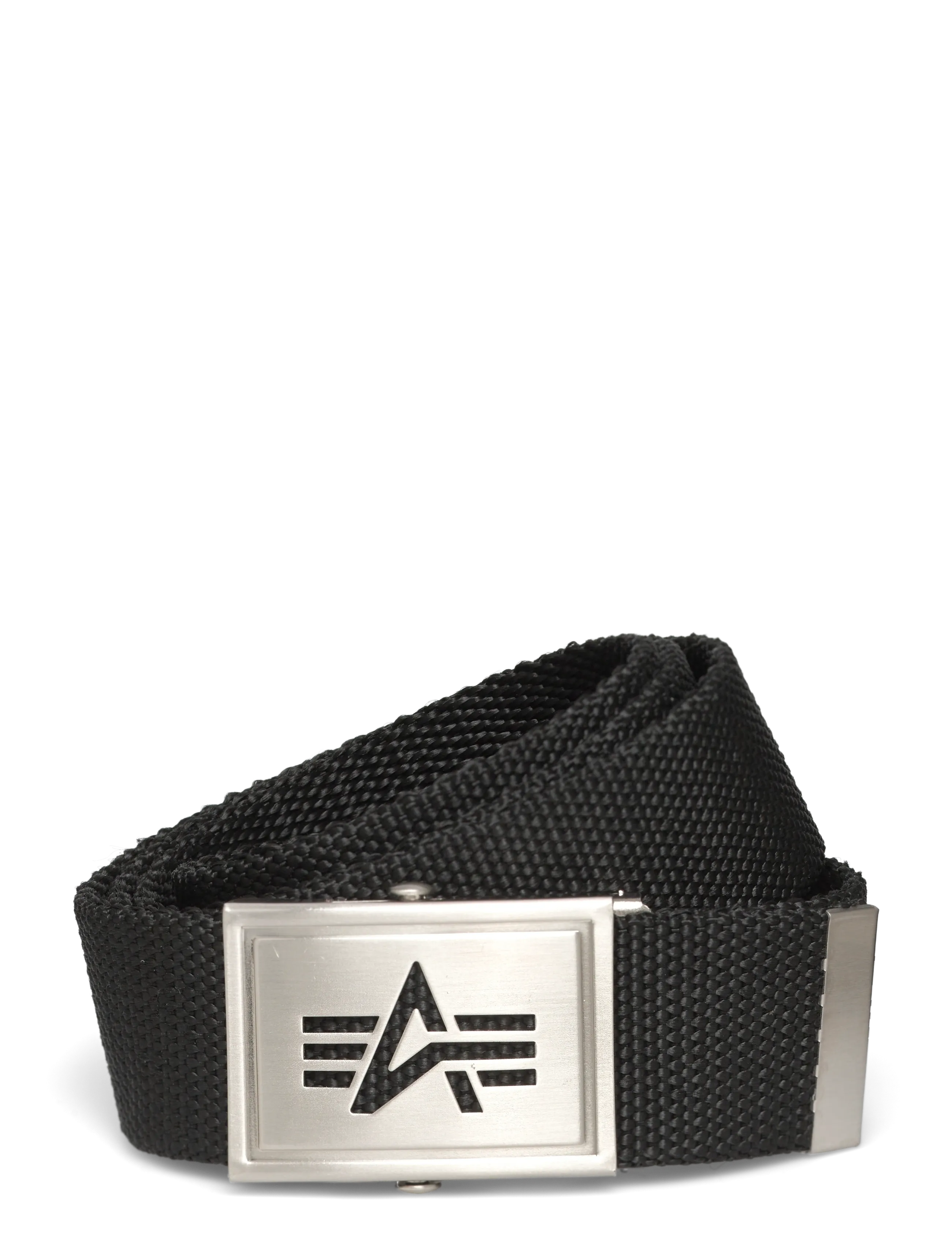 Alpha Industries Heavy Duty Logo Belt - Accessories - BLACK / black