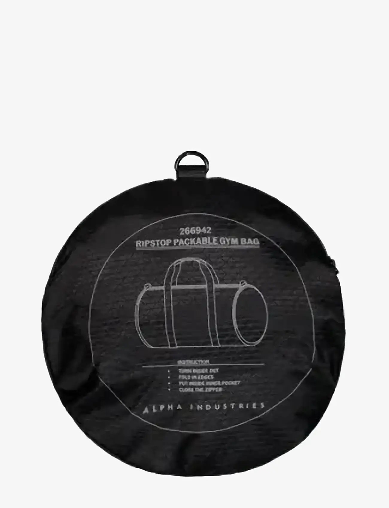 Alpha Industries - Ripstop Packable Gym Bag - duffelväskor - black - 3