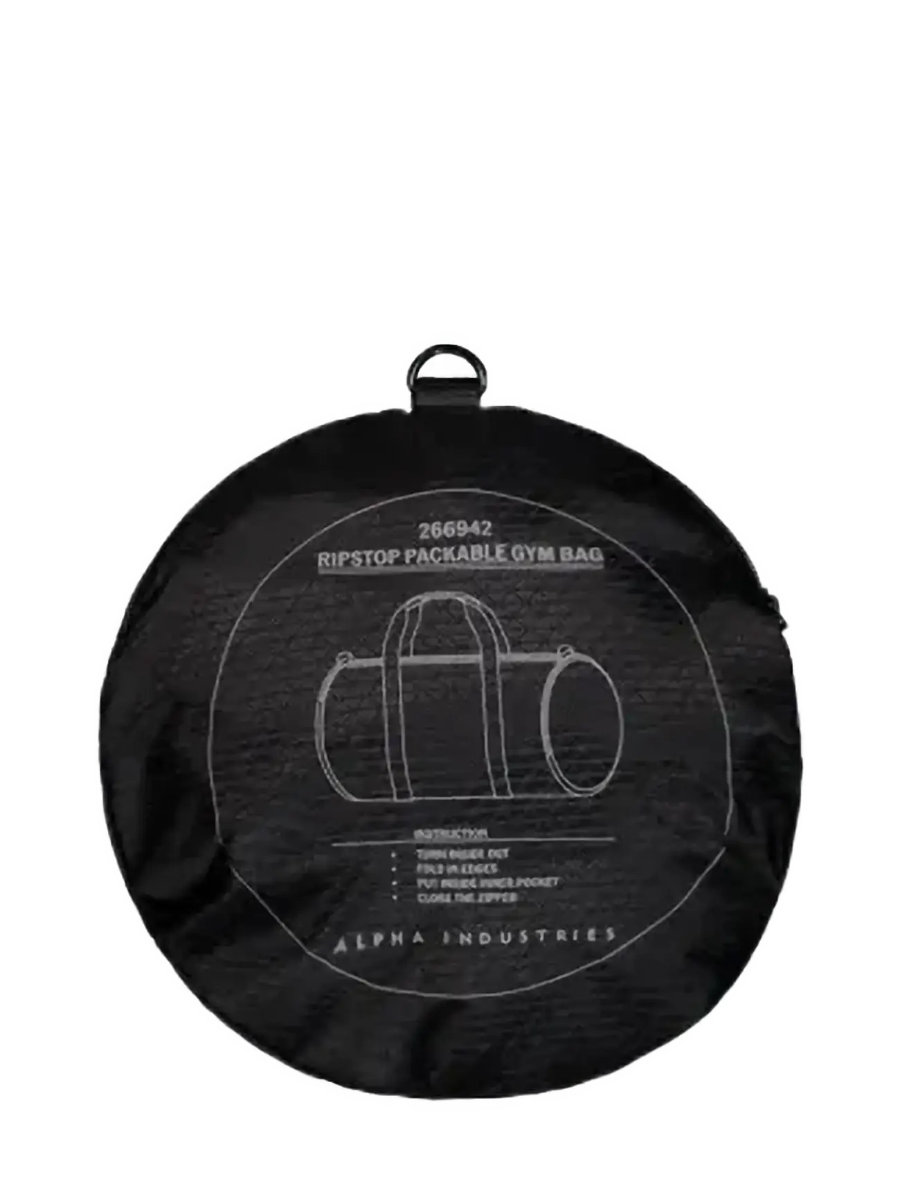 Alpha Industries - Ripstop Packable Gym Bag - duffel bags - black - 3