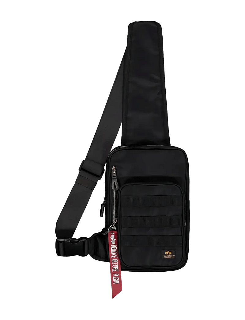 Alpha Industries - Label Sling Bag - nach stil kaufen - black - 1