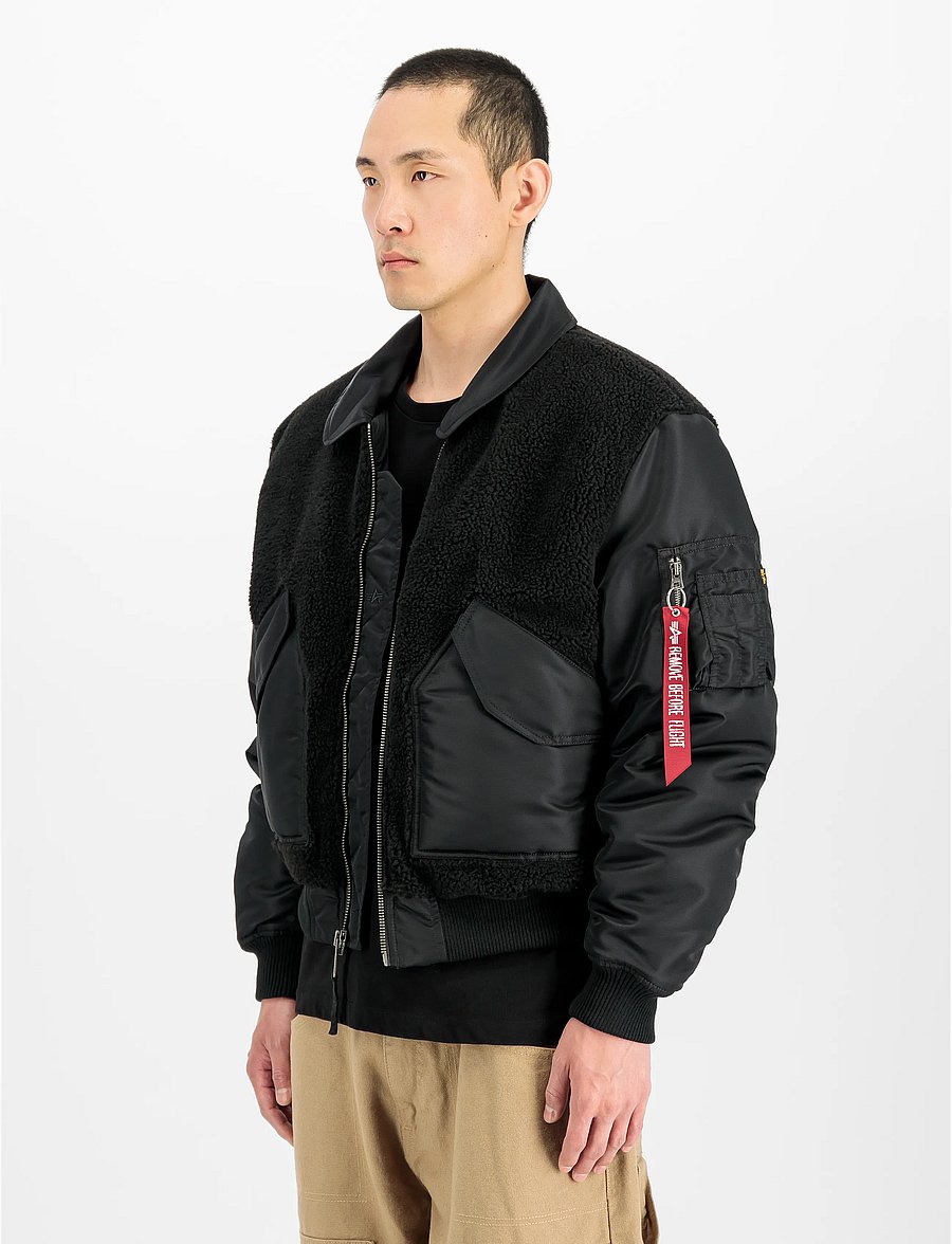 Alpha Industries - CWU-45/P Teddy MOD - hybrid jackets - black - 0