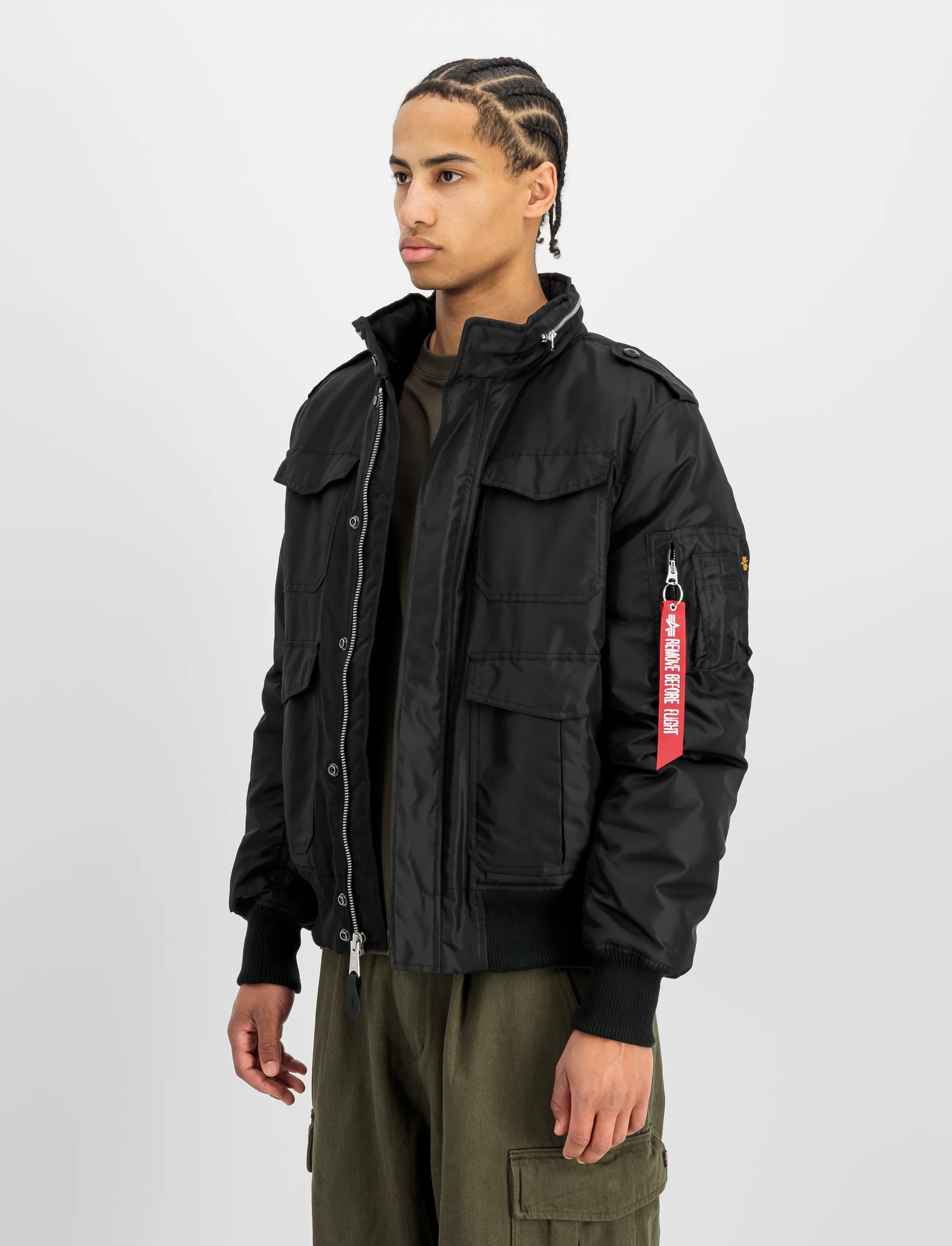 Alpha Industries M-65 Hybrid Sherpa - Jacken & Mäntel - BLACK / black