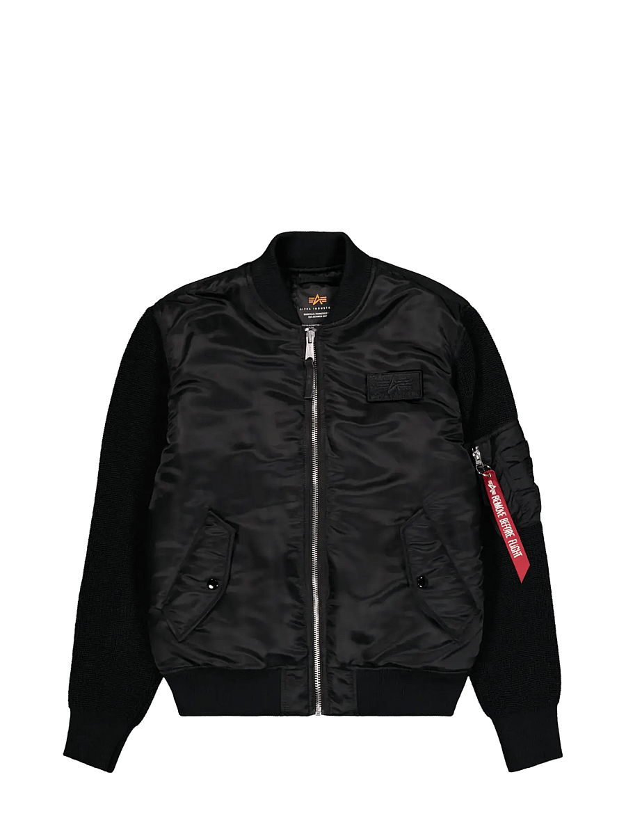 Alpha Industries - MA-1 Knit - hybrid jackets - black - 1