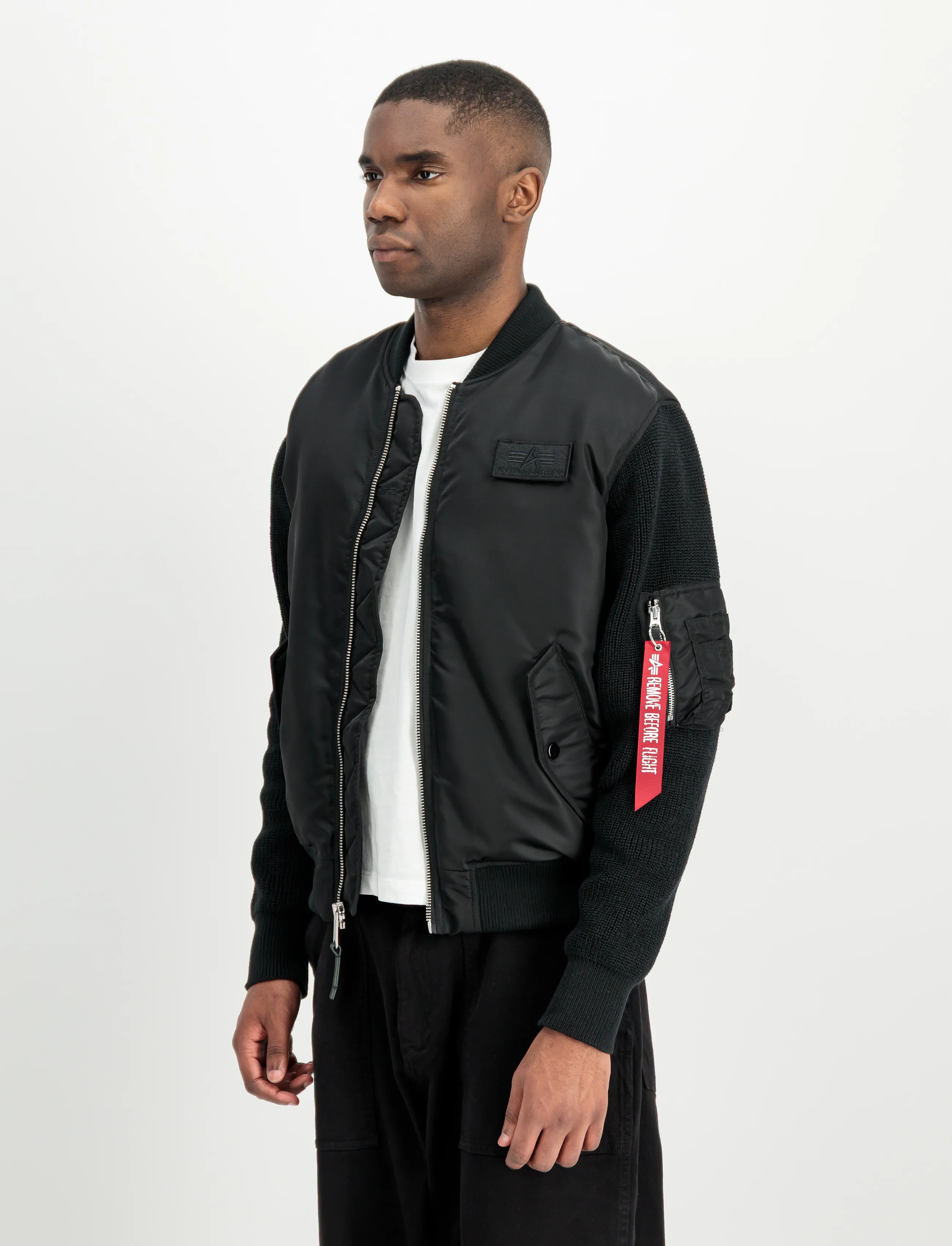 Alpha Industries Ma-1 Knit, S, Black, Jakker > Bomberjakker, Herre