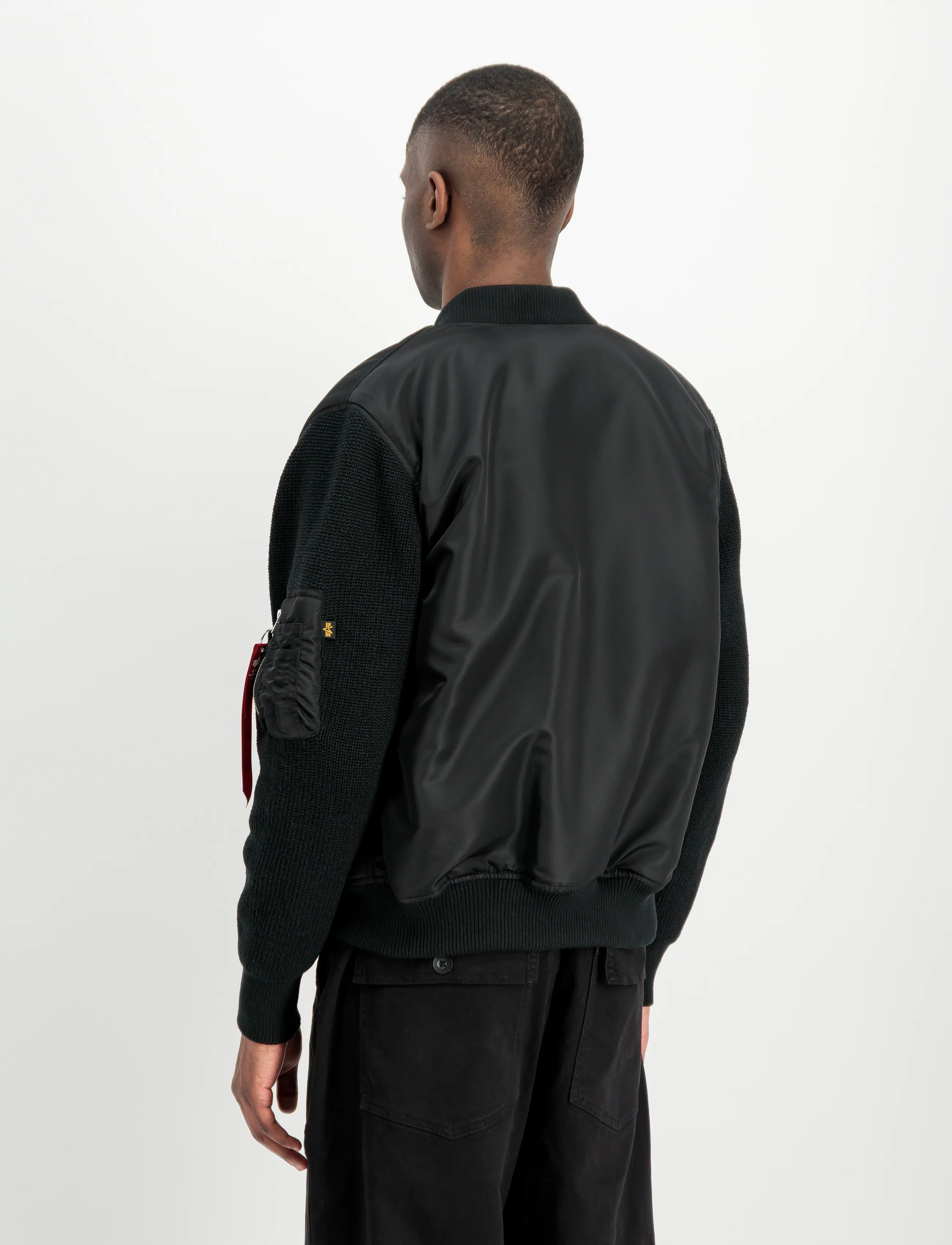 Alpha Industries - MA-1 Knit - hybrid jackets  - black - 3