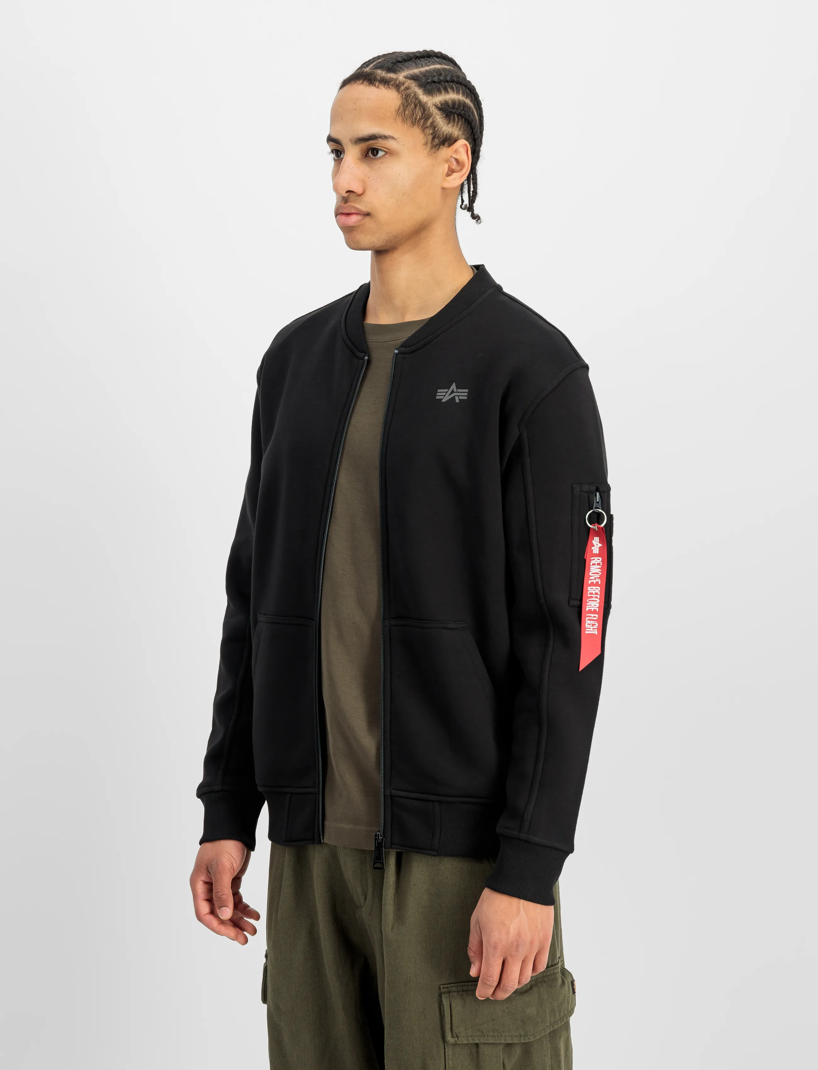 Alpha Industries Basic Bomber Sl, S, Jackets, Schwarz - Männerswear