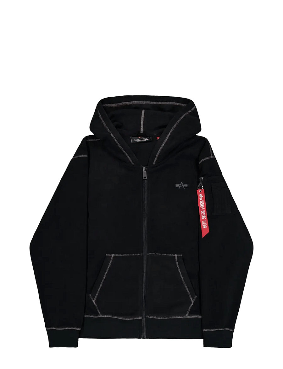 Alpha Industries - Polar Fleece Zip Hoodie - black - 1