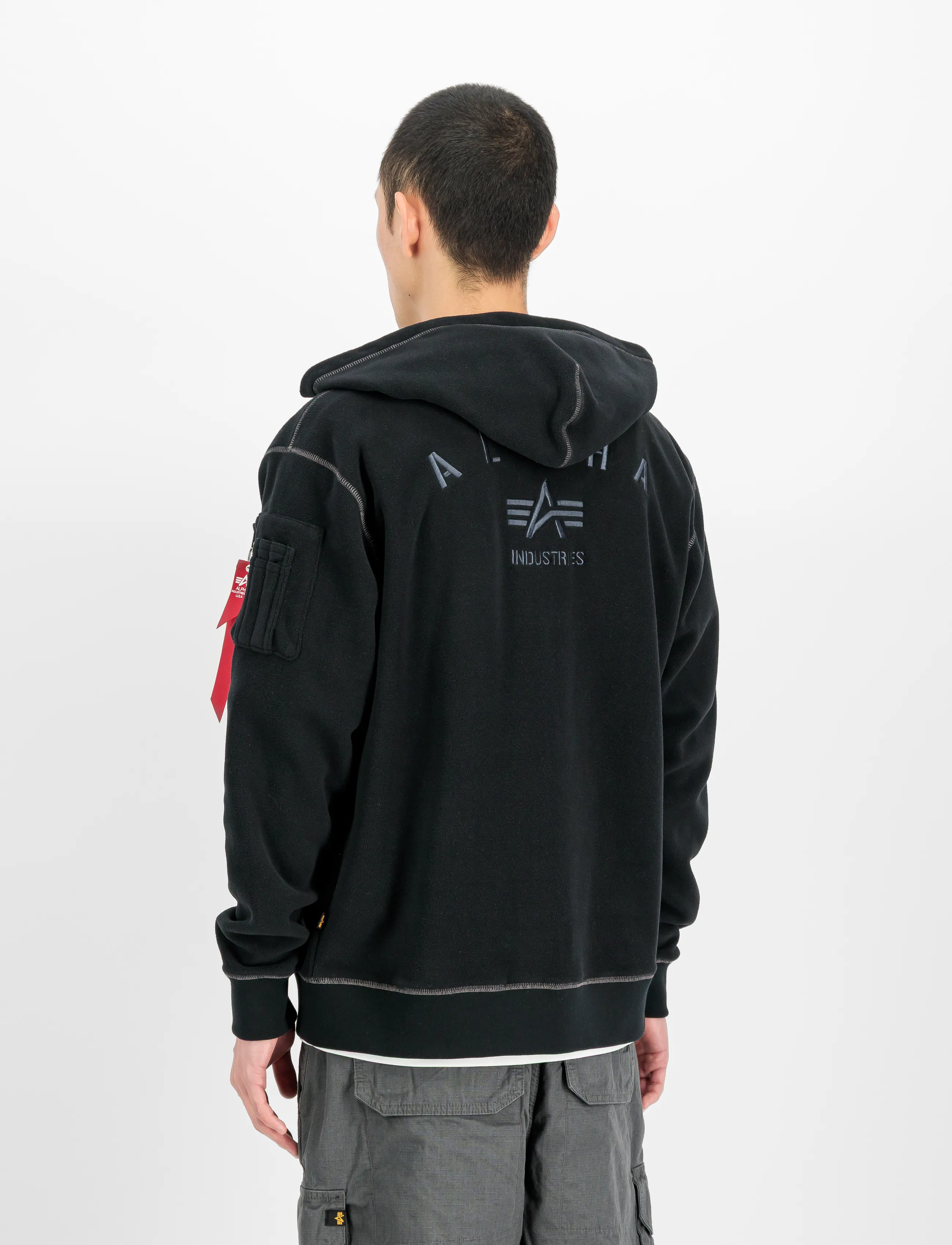 Alpha Industries - Polar Fleece Zip Hoodie - black - 3