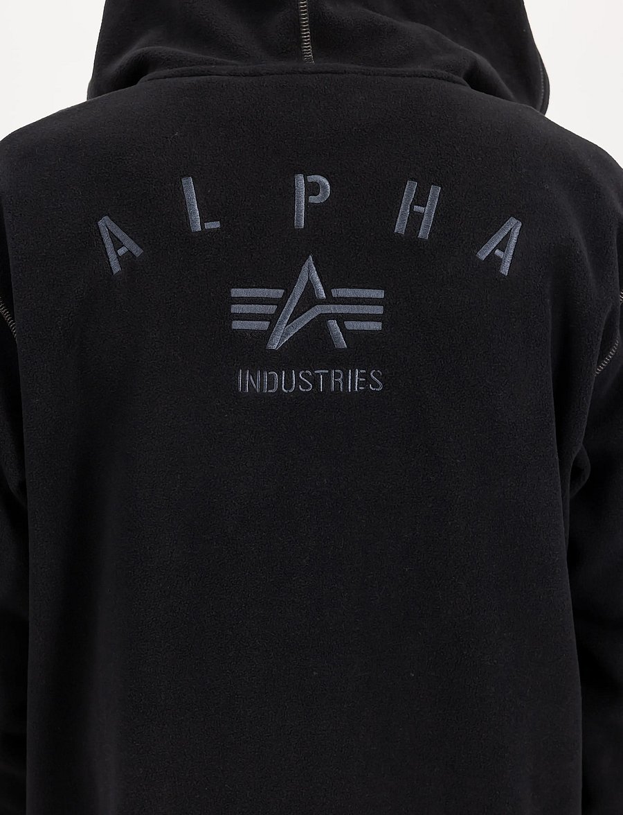 Alpha Industries - Polar Fleece Zip Hoodie - black - 4