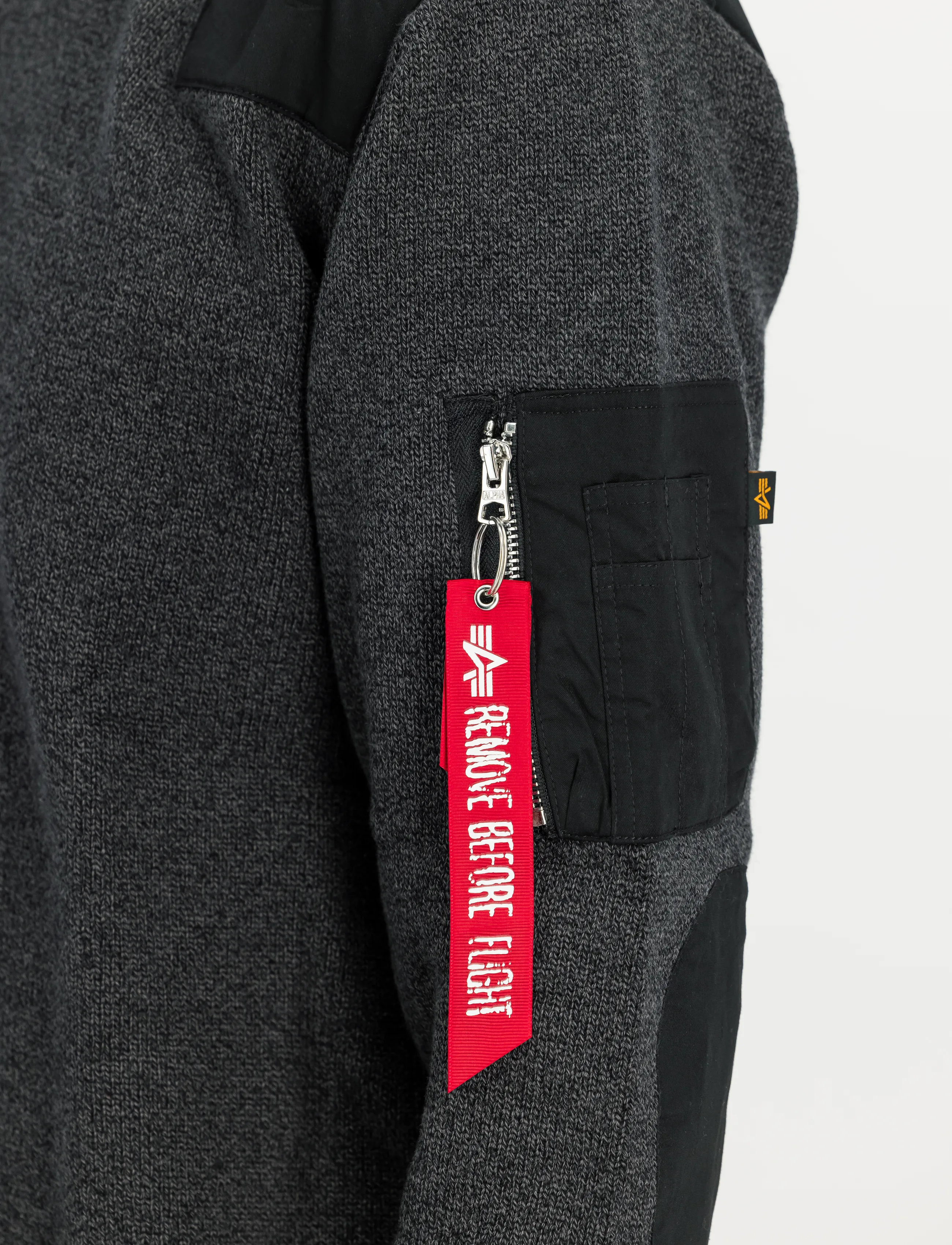 Alpha Industries - Knitted Utility Pullover - rundhals - black - 4