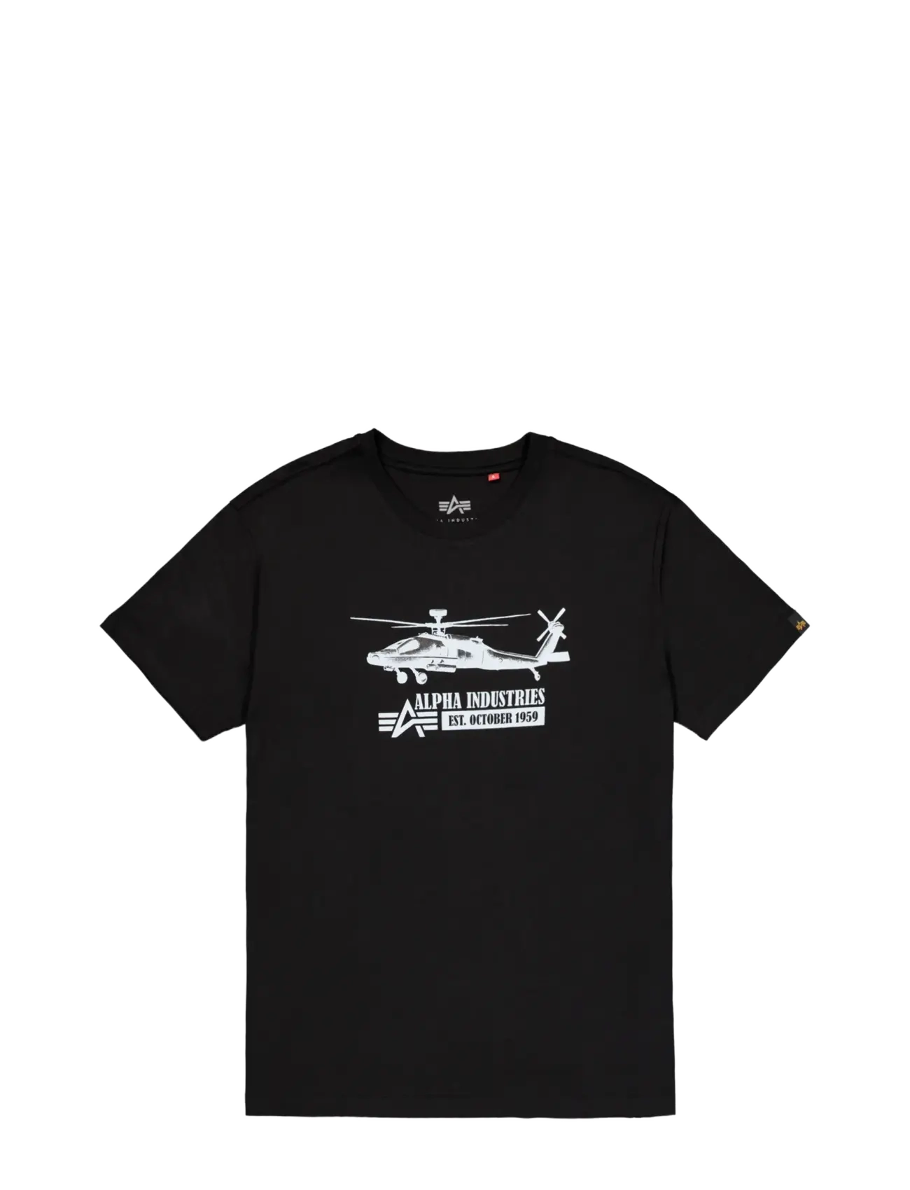 Alpha Industries - Airborn Ops T-Shirt - short-sleeved t-shirts - black - 1