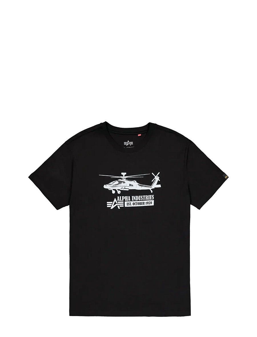 Alpha Industries - Airborn Ops T-Shirt - short-sleeved t-shirts - black - 1