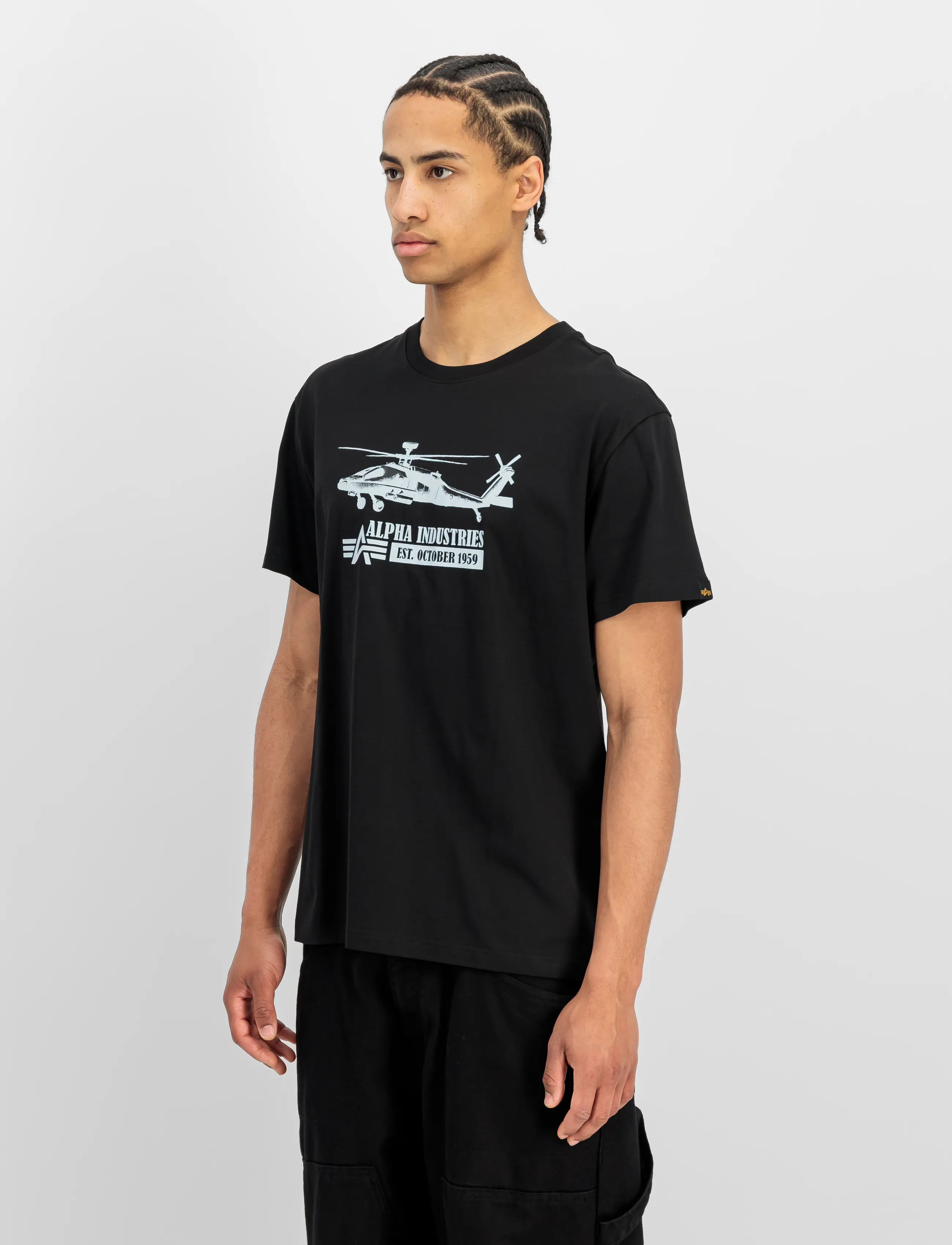 Alpha Industries Airborn Ops T-Shirt - Alpha Industries - BLACK / black