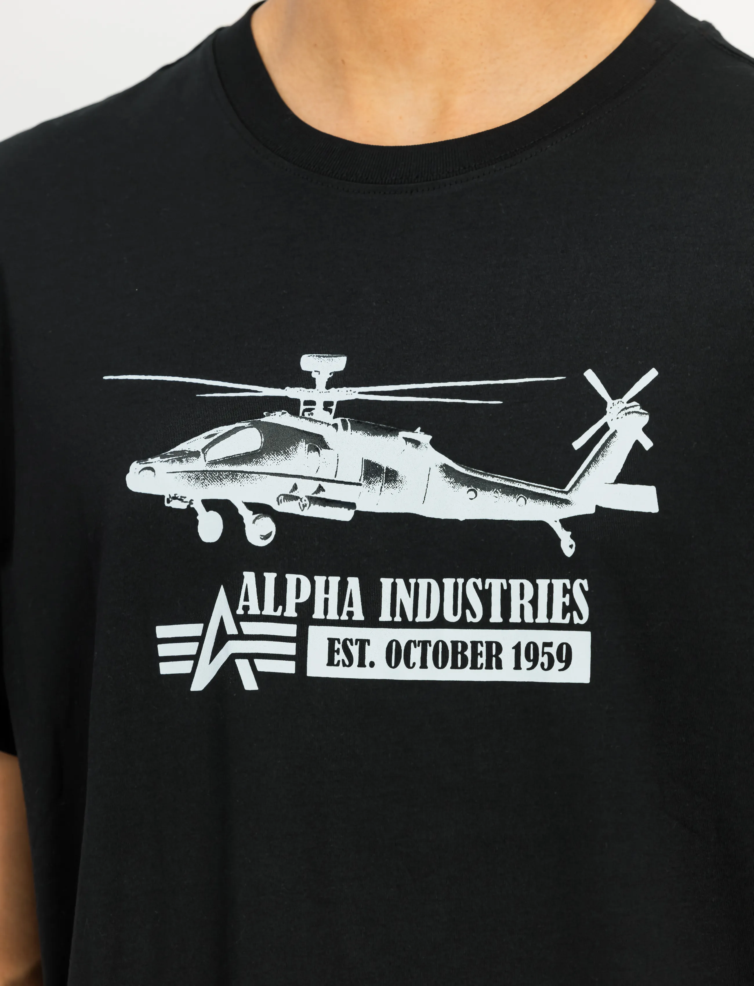 Alpha Industries - Airborn Ops T-Shirt - short-sleeved t-shirts - black - 4