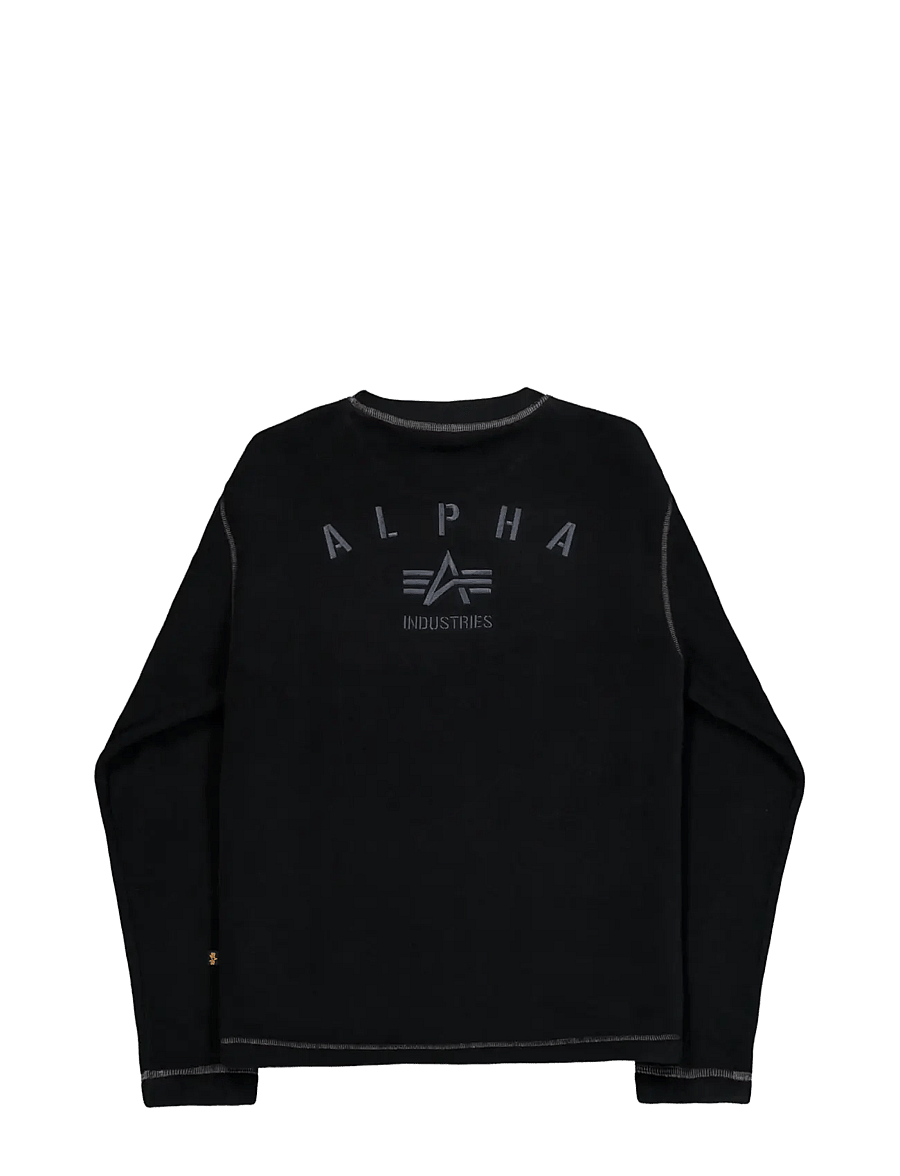 Alpha Industries - Polar Fleece Longsleeve - fleece-pullover - black - 2