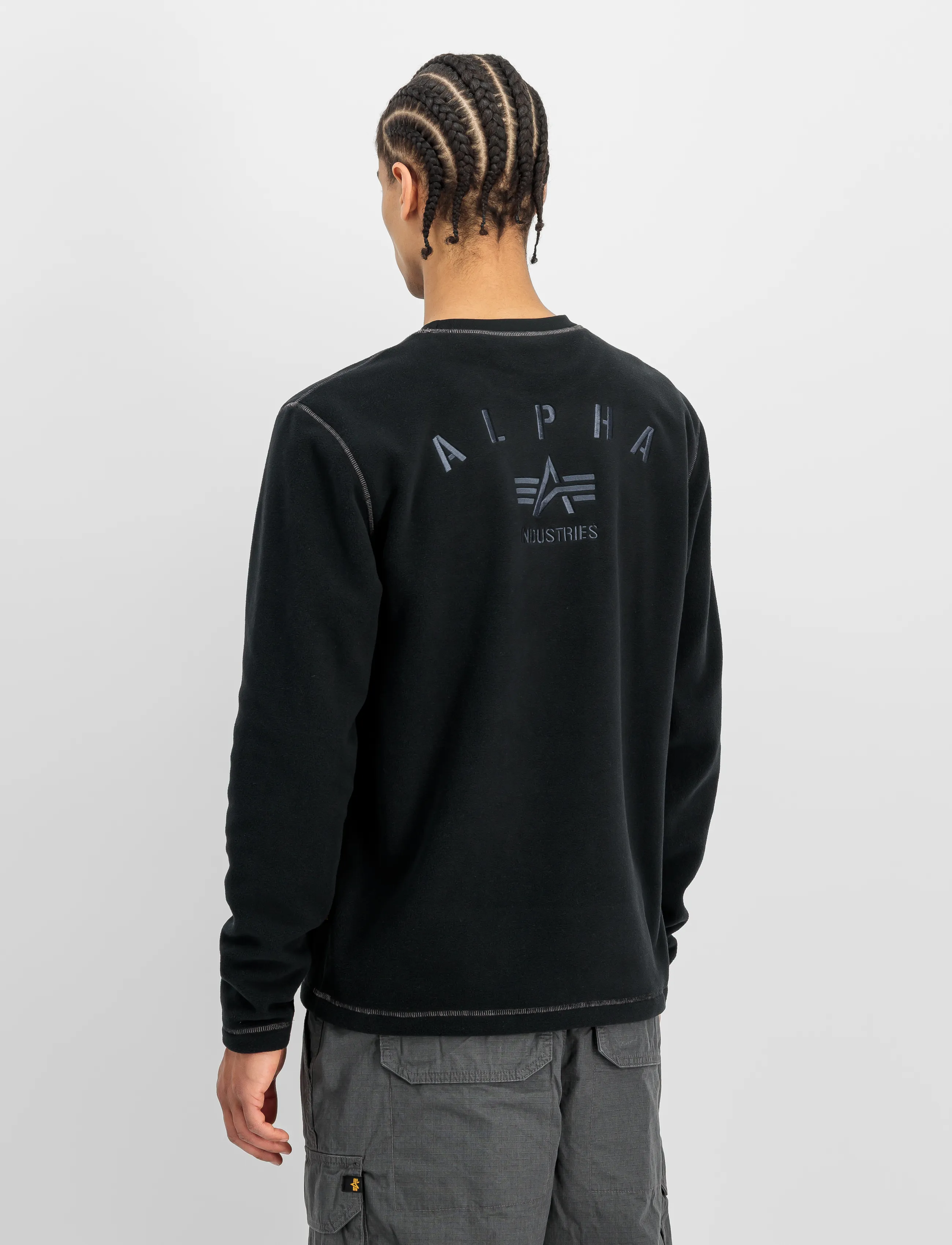Alpha Industries - Polar Fleece Longsleeve - black - 3