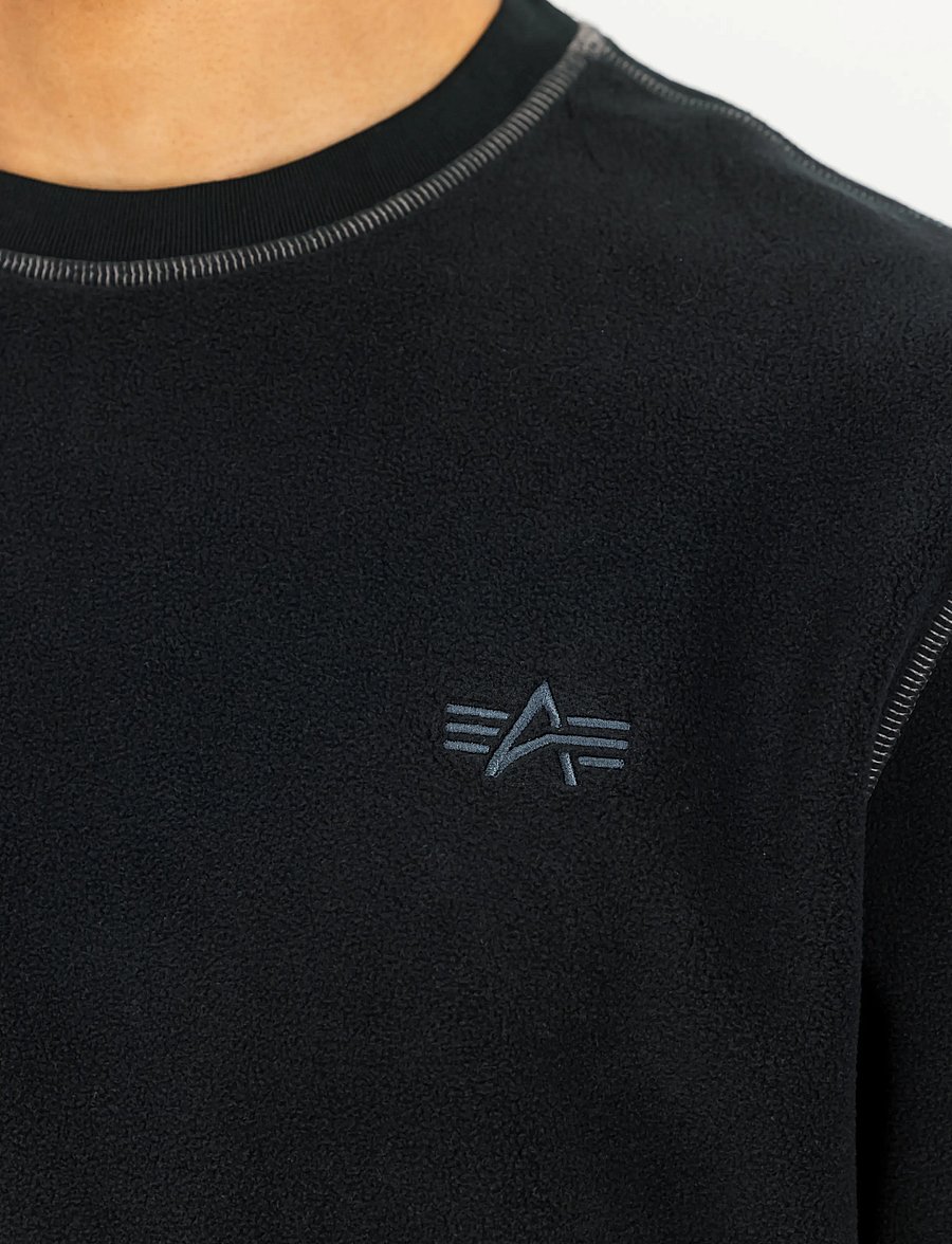 Alpha Industries - Polar Fleece Longsleeve - fleece-pullover - black - 5