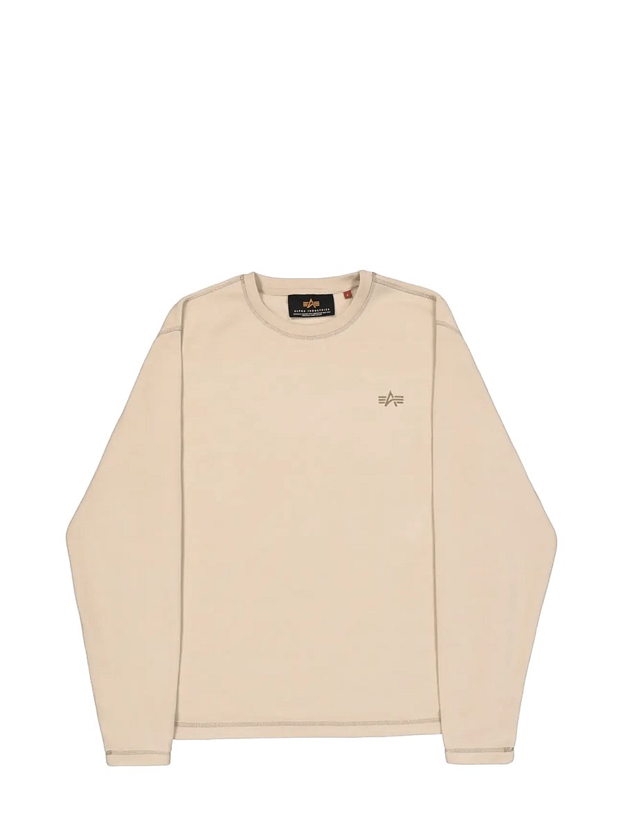 Alpha Industries - Polar Fleece Longsleeve - teddy-pusad - organic beige - 1