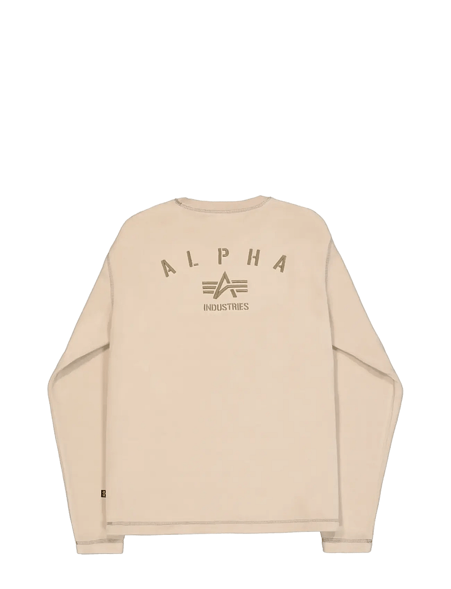 Alpha Industries - Polar Fleece Longsleeve - teddy-pusad - organic beige - 2