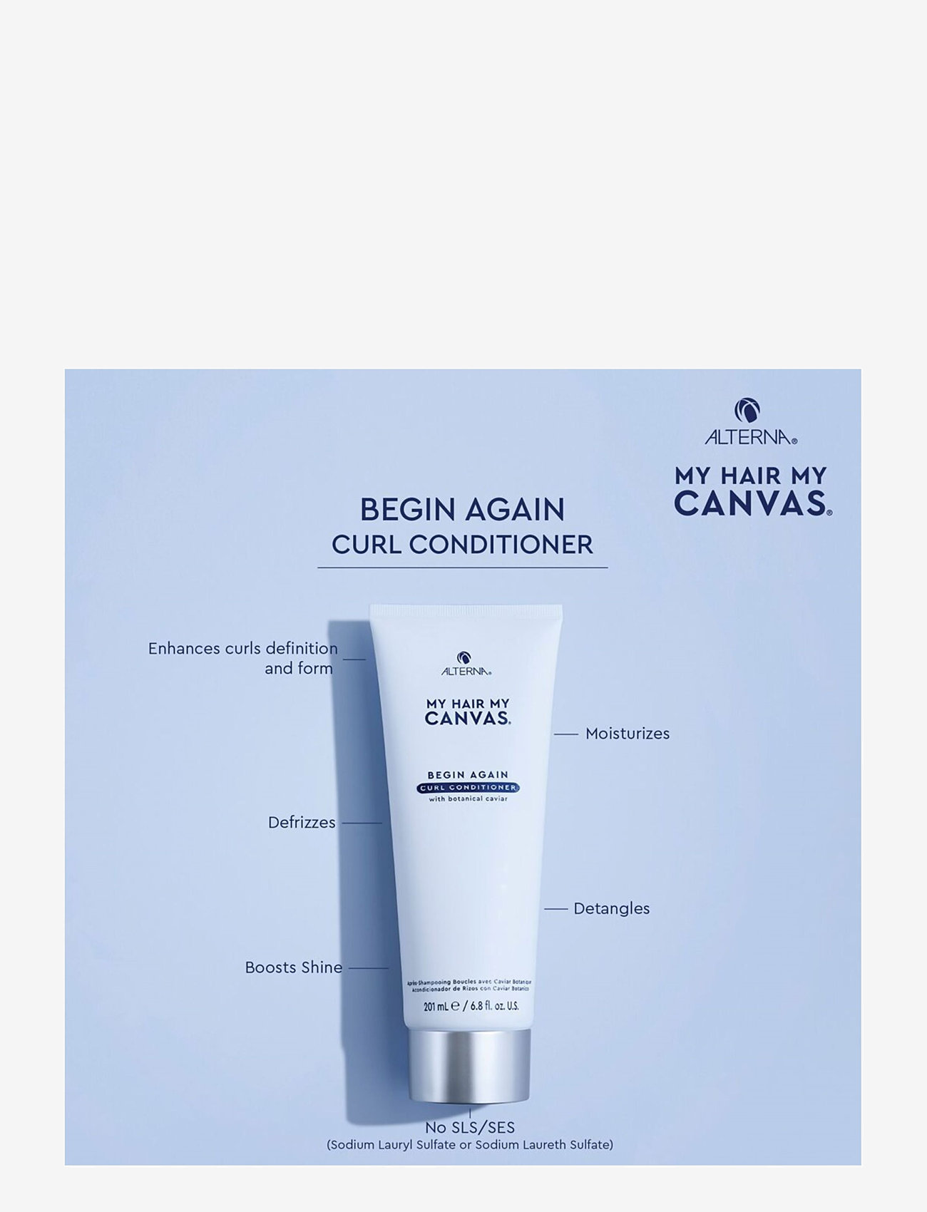 Alterna - My Hair My Canvas Begin Again Curl Conditioner 201 ML - balsam - no color - 1