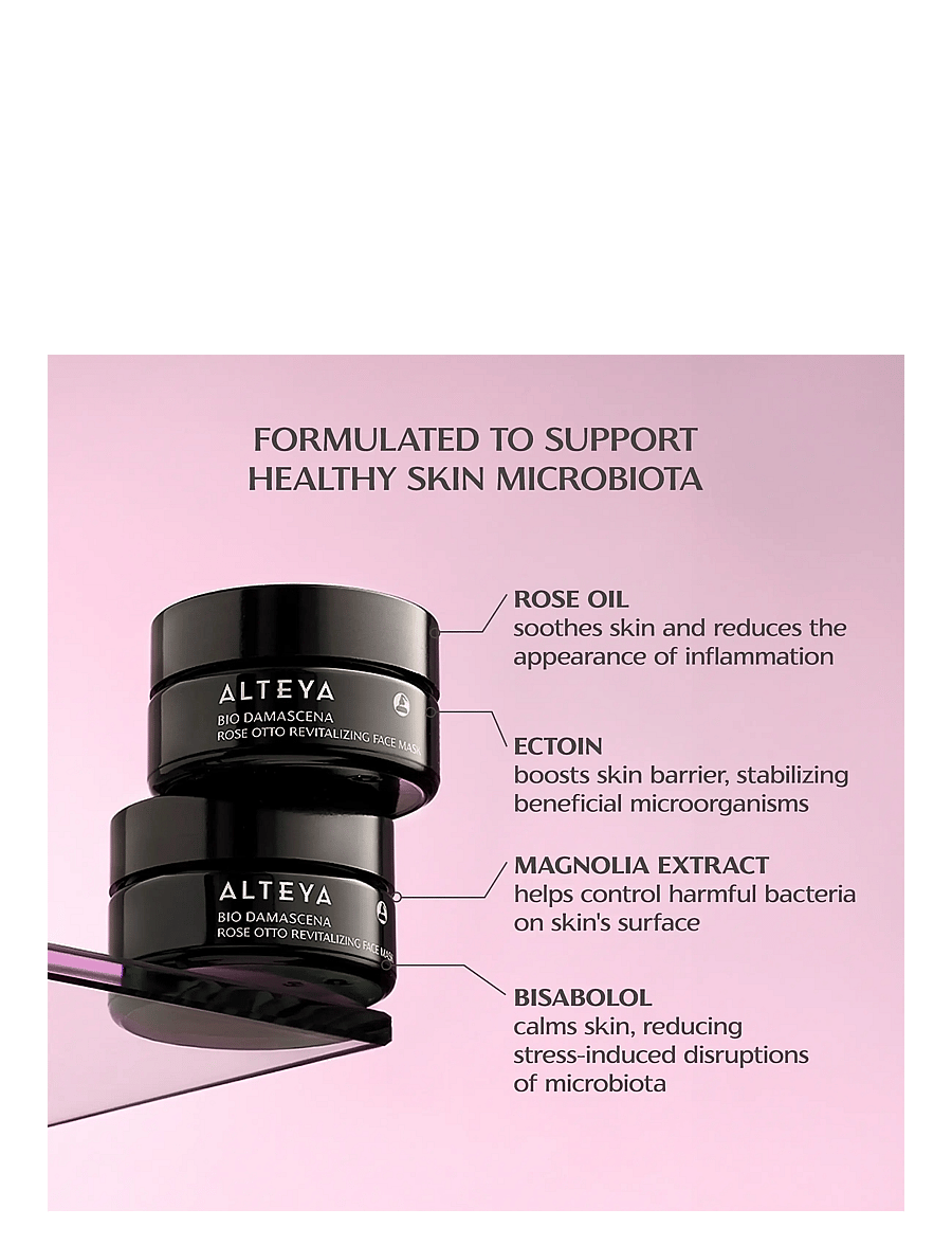 Alteya Organics - Organic Rose Otto Revitalizing Face Mask - Återfuktande masker - milky - 5