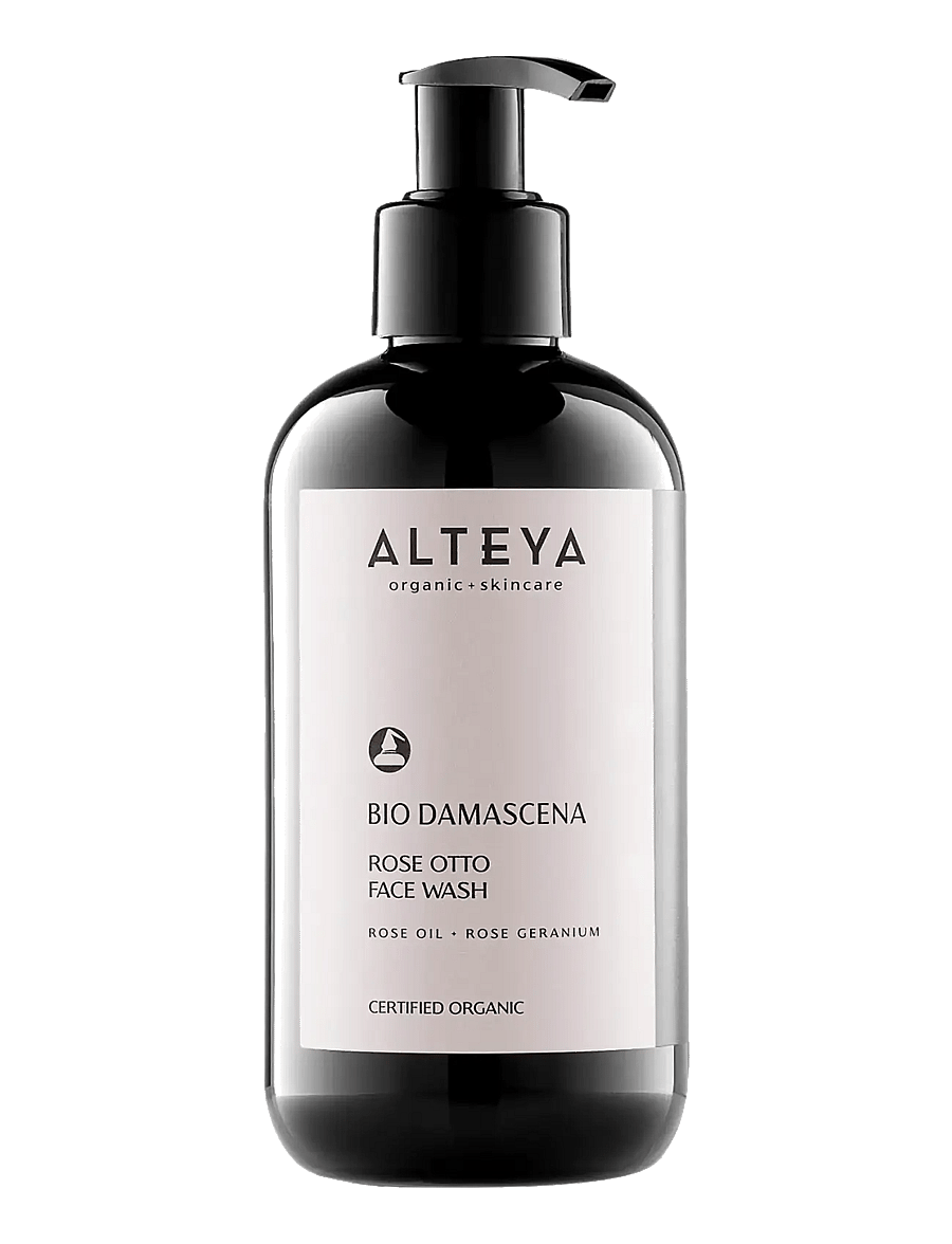 Alteya Organics - Organic Rose Otto Face Wash - foaming cleanser - translucent gel - 1