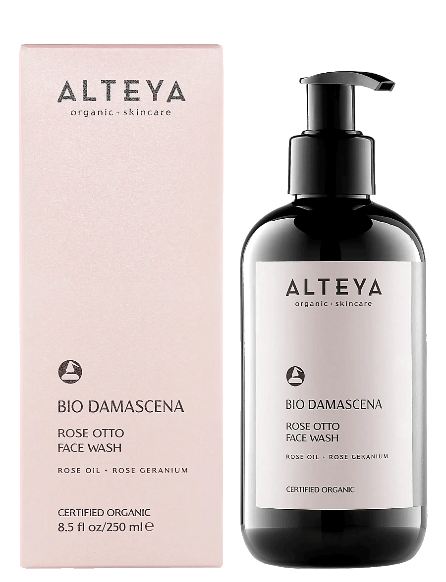 Alteya Organics - Organic Rose Otto Face Wash - foaming cleanser - translucent gel - 2