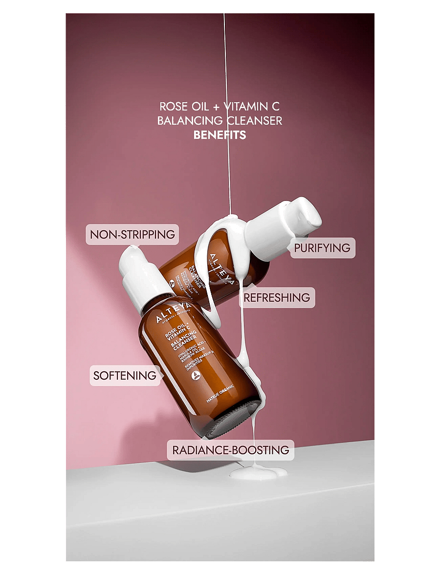Alteya Organics - Organic Balancing Cleanser – Rose Oil + Vitamin C - foaming cleanser - milky - 3