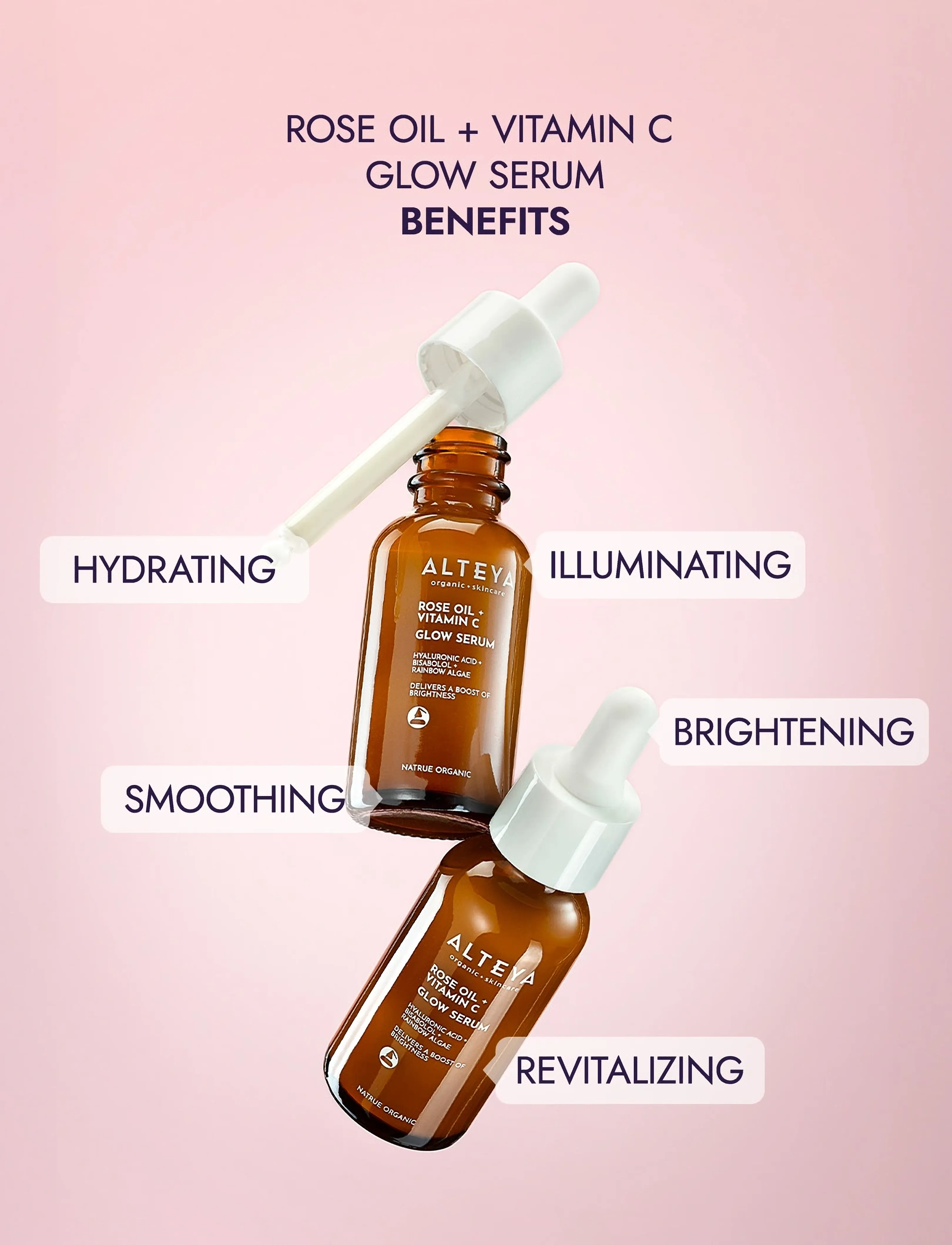 Alteya Organics - Organic Glow Serum – Rose Oil + Vitamin C - serum - milky - 4